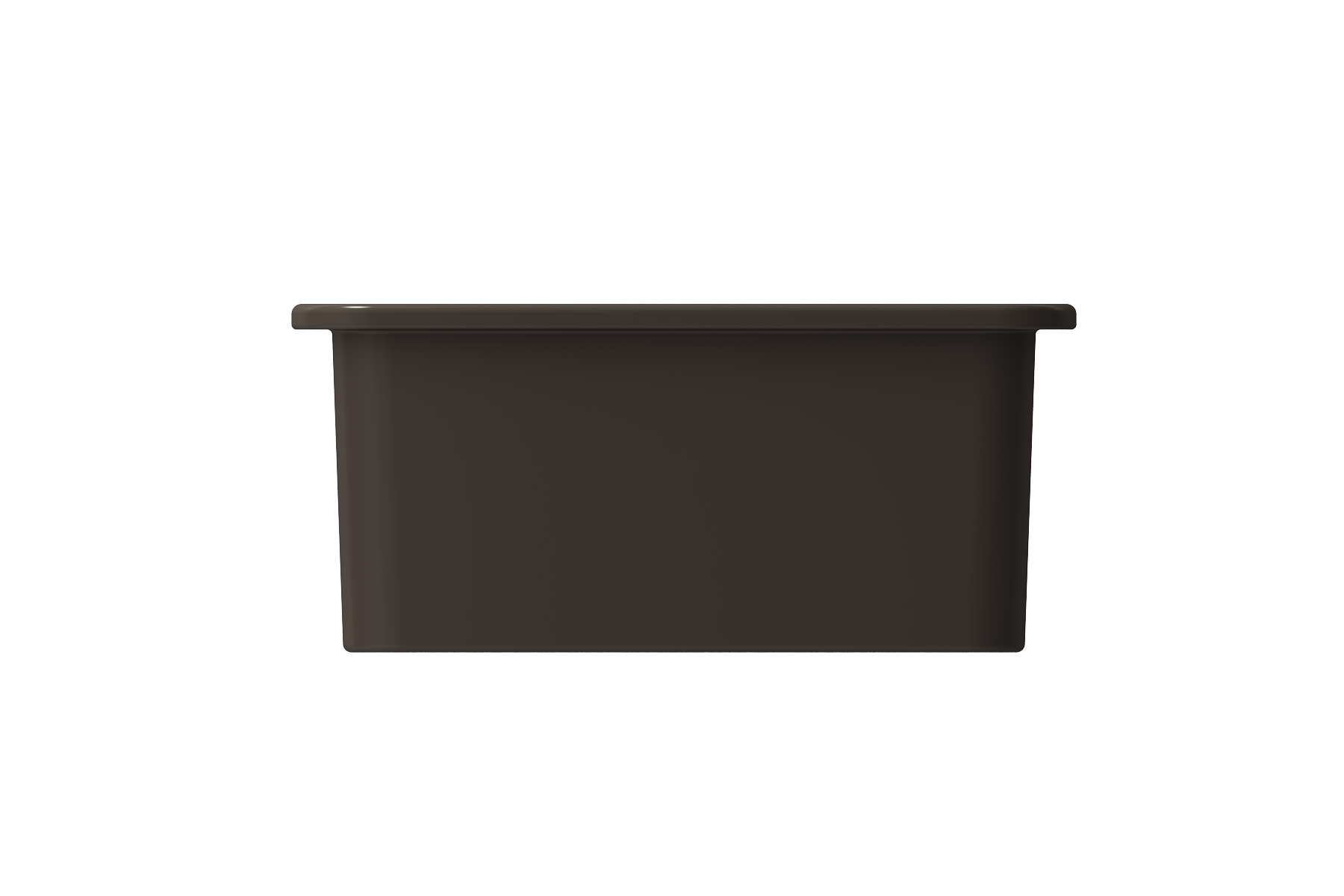 BOCCHI Sotto 12" Fireclay Undermount Single Bowl Bar Sink with Strainer, Matte Brown, 1358-025-0120