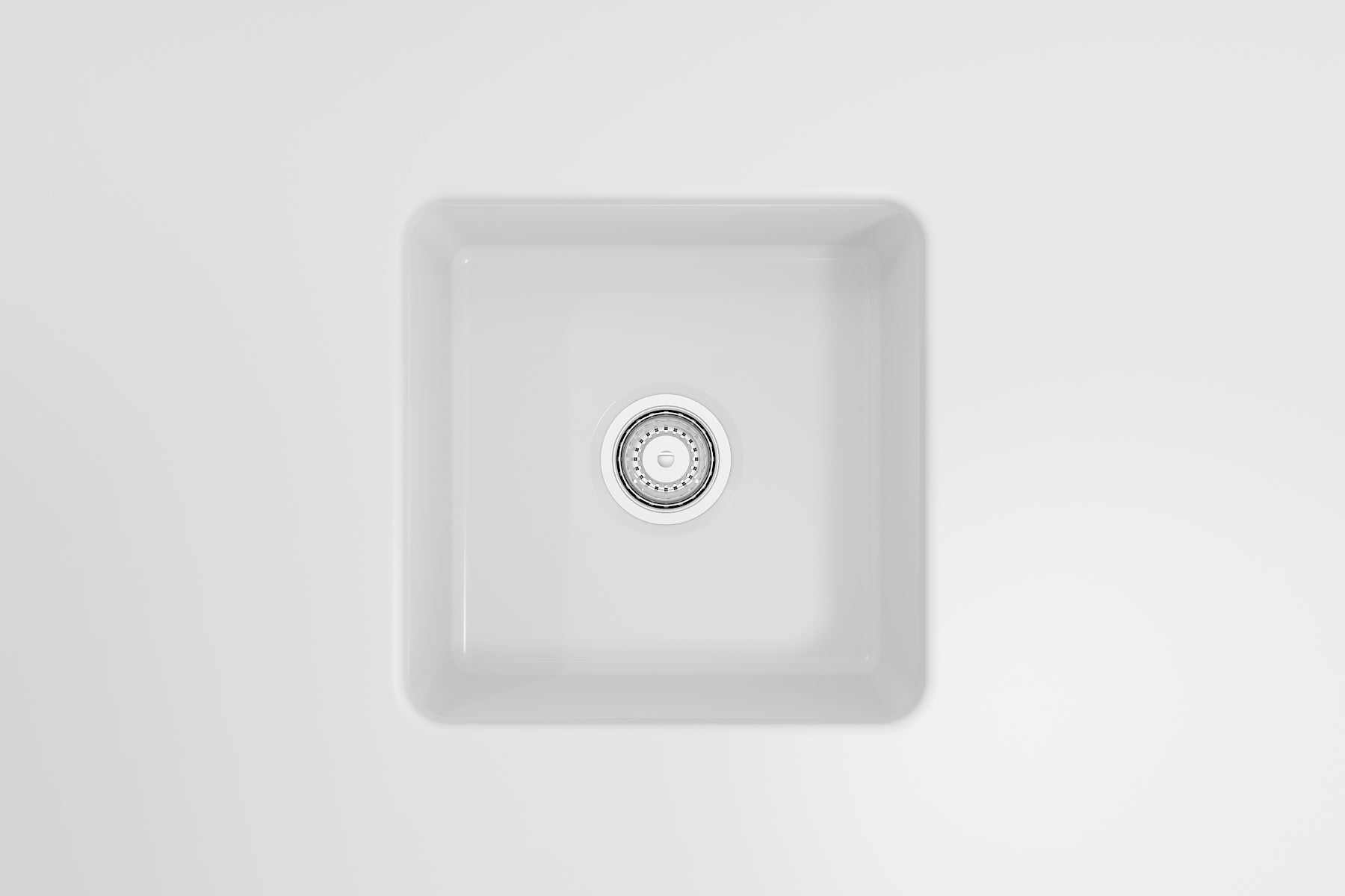 BOCCHI Sotto 18" Fireclay Undermount Single Bowl Bar Sink with Protective Bottom Grid and Strainer, Matte White, 1359-002-0120