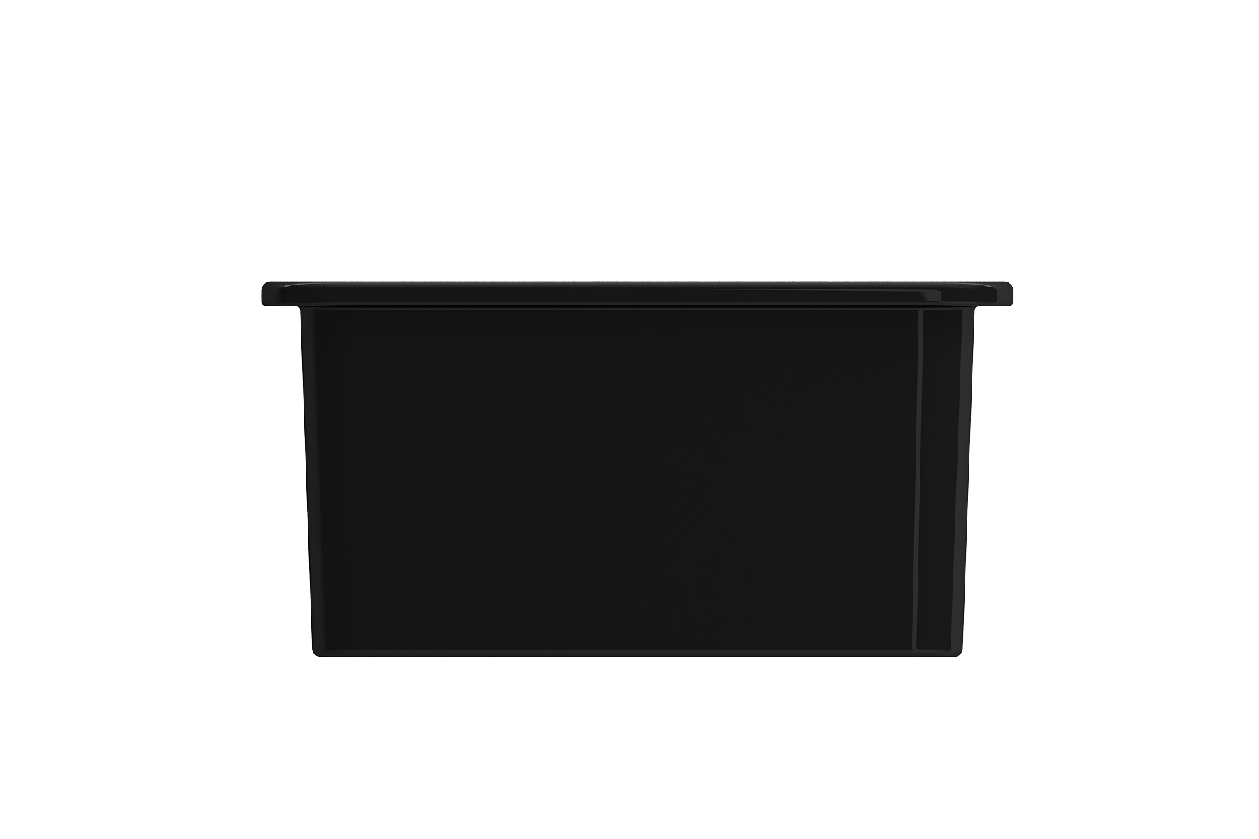 BOCCHI Sotto 18" Fireclay Undermount Single Bowl Bar Sink with Protective Bottom Grid and Strainer, Black, 1359-005-0120