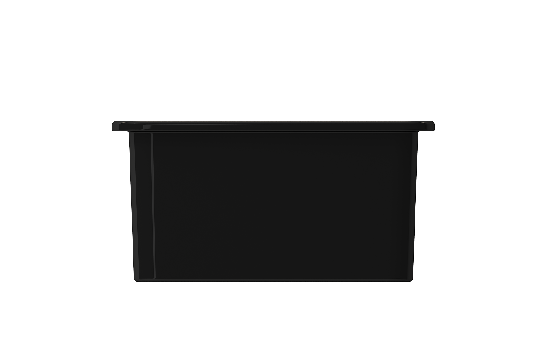 BOCCHI Sotto 18" Fireclay Undermount Single Bowl Bar Sink with Protective Bottom Grid and Strainer, Black, 1359-005-0120