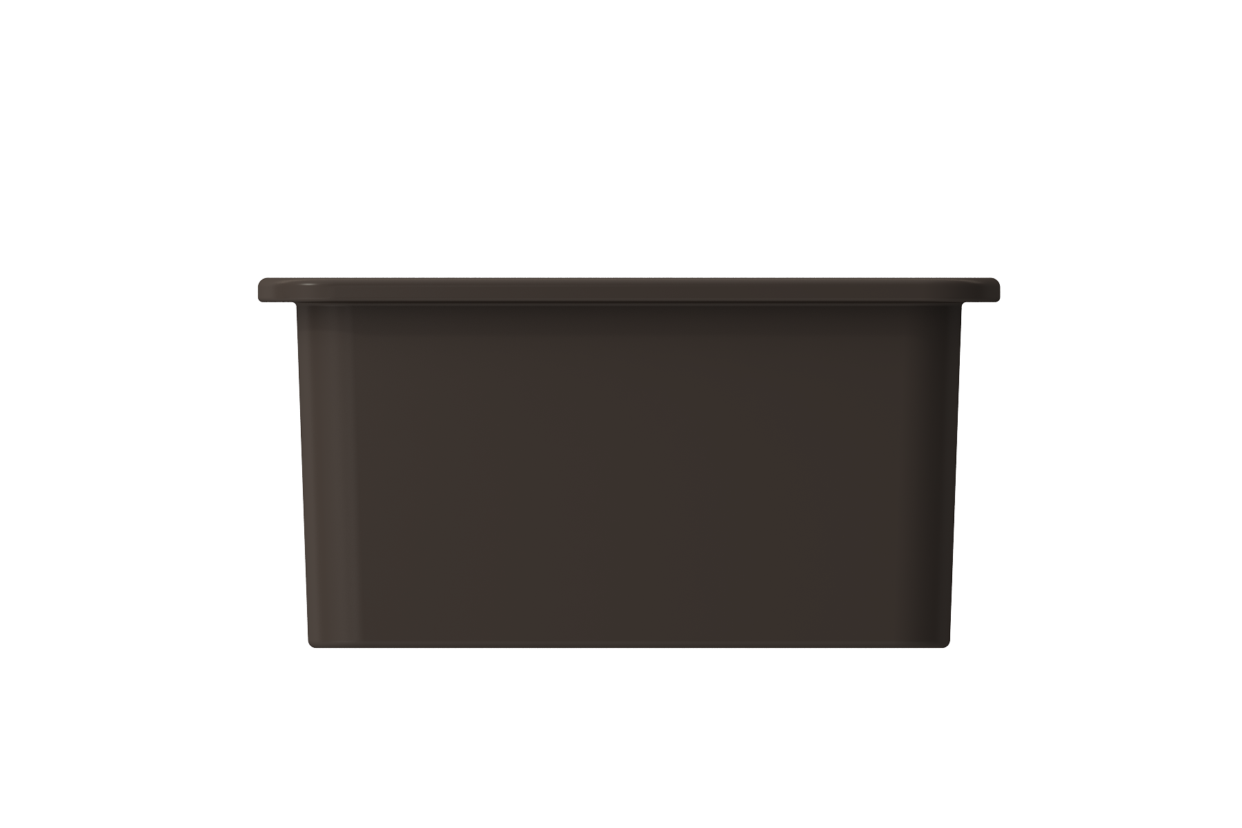 BOCCHI Sotto 18" Fireclay Undermount Single Bowl Bar Sink with Protective Bottom Grid and Strainer, Matte Brown, 1359-025-0120