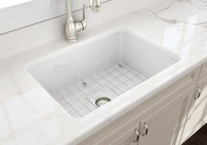 Alternate Image for BOCCHI Sotto 27" Fireclay Dual Mount Single Bowl Kitchen Sink, White, 1360-001-0120
