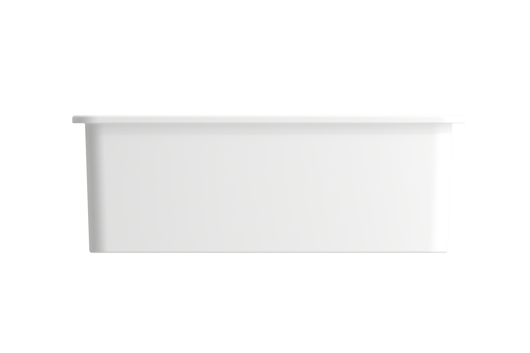 BOCCHI Sotto 27" Fireclay Dual Mount Single Bowl Kitchen Sink, Matte White, 1360-002-0120