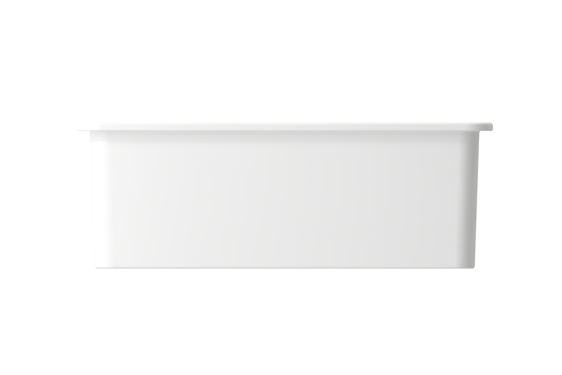 BOCCHI Sotto 27" Fireclay Dual Mount Single Bowl Kitchen Sink, Matte White, 1360-002-0120