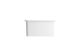 BOCCHI Sotto 27" Fireclay Undermount Single Bowl Kitchen Sink, Matte White, 1360-002-0120 Side View | The Sink Boutique