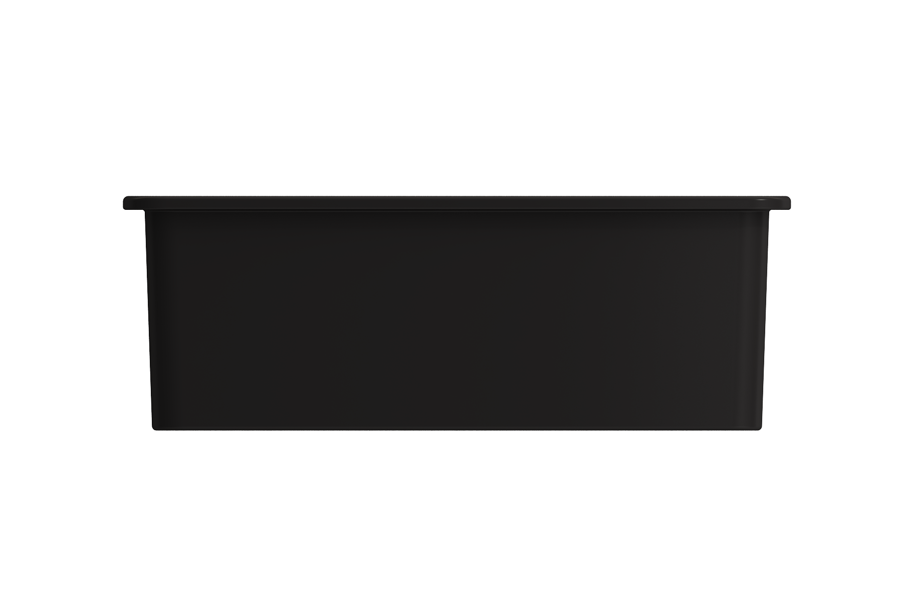 BOCCHI Sotto 27" Fireclay Dual Mount Single Bowl Kitchen Sink, Matte Black, 1360-004-0120