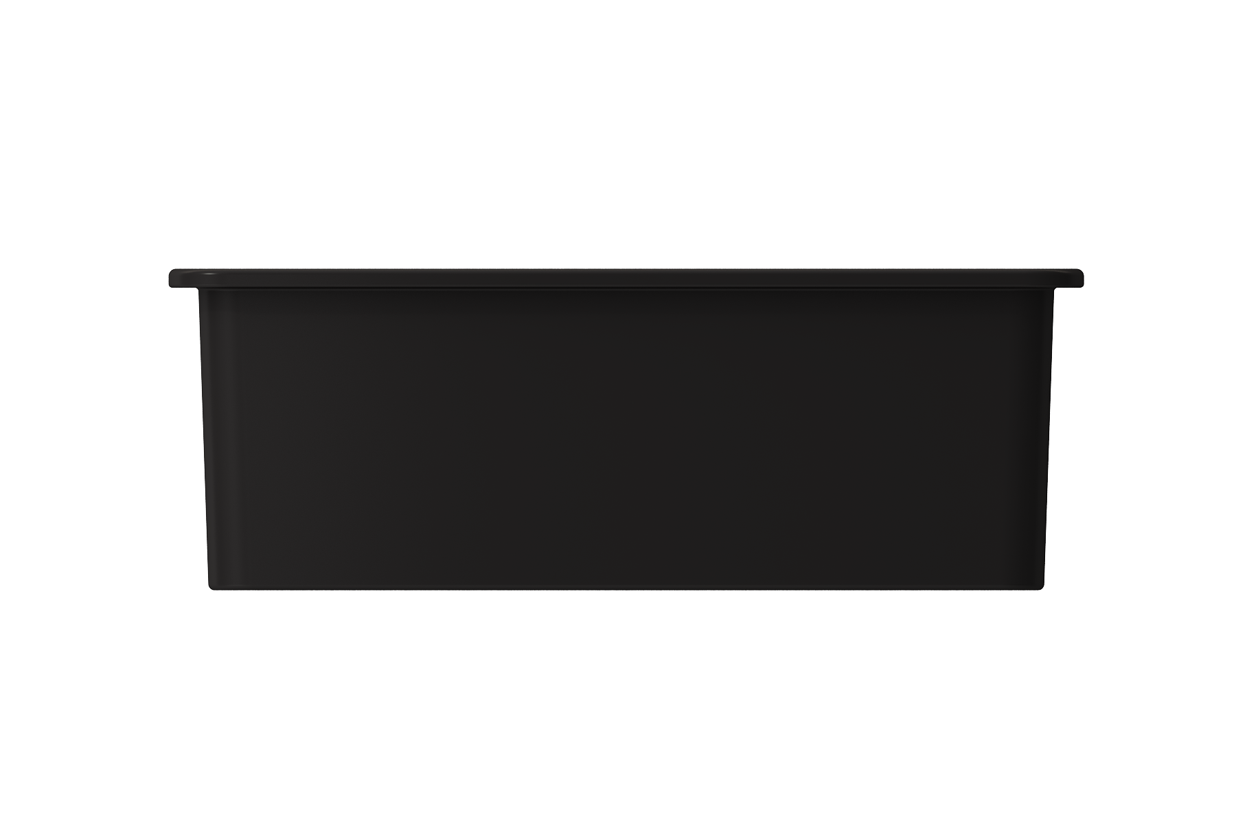 BOCCHI Sotto 27" Fireclay Dual Mount Single Bowl Kitchen Sink, Matte Black, 1360-004-0120