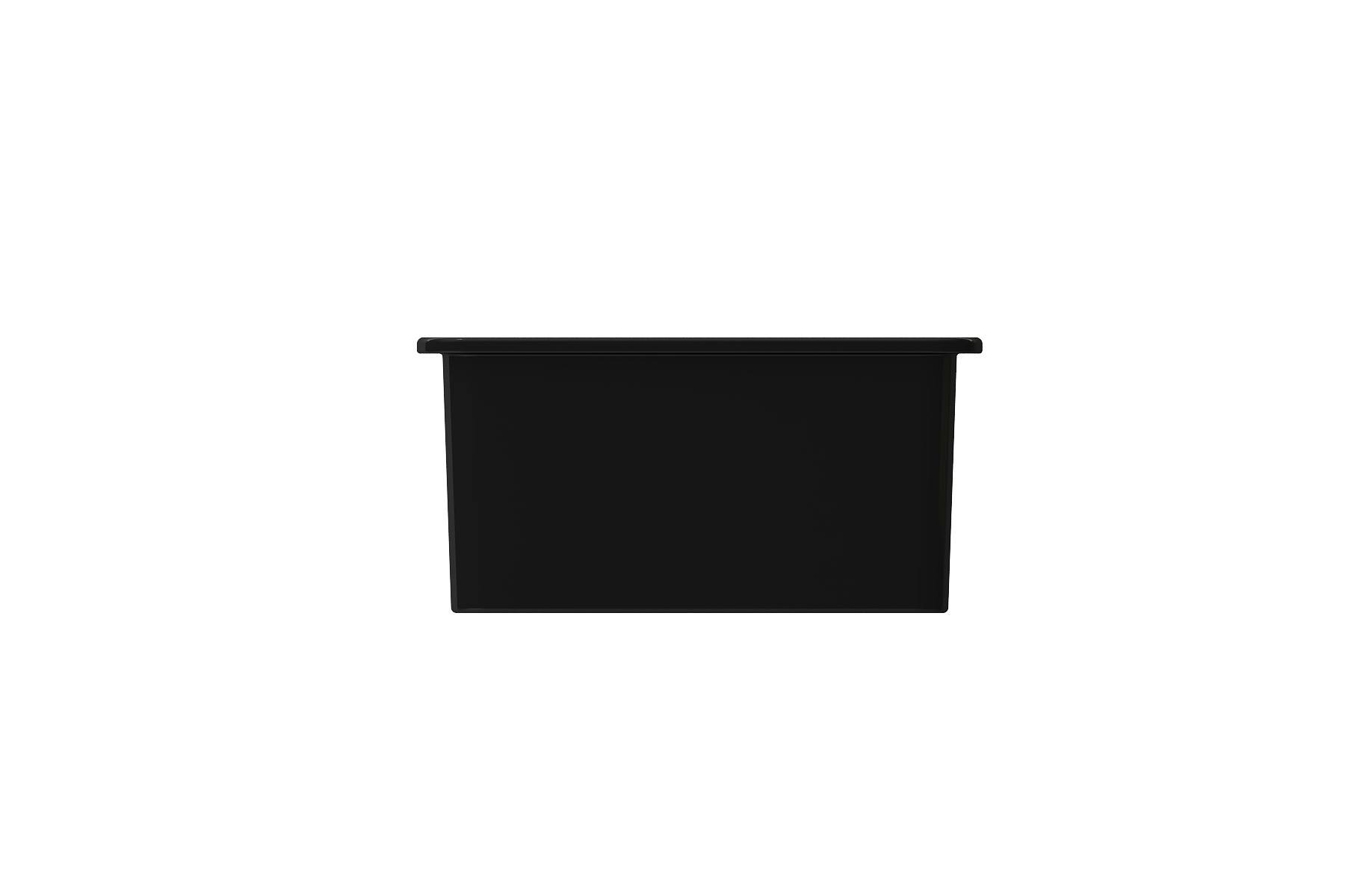 BOCCHI Sotto 27" Fireclay Dual Mount Single Bowl Kitchen Sink, Black, 1360-005-0120