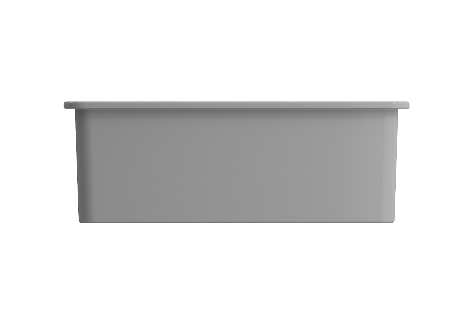 BOCCHI Sotto 27" Fireclay Dual Mount Single Bowl Kitchen Sink, Matte Gray, 1360-006-0120