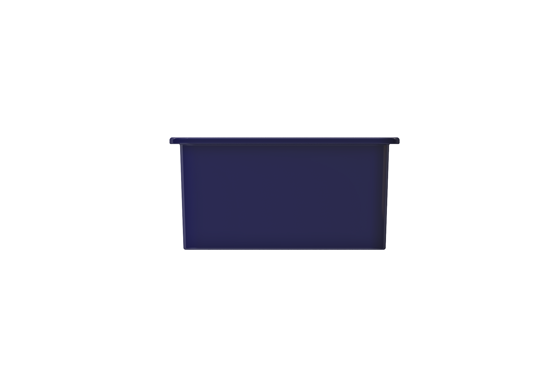 BOCCHI Sotto 27" Fireclay Dual Mount Single Bowl Kitchen Sink, Sapphire Blue, 1360-010-0120