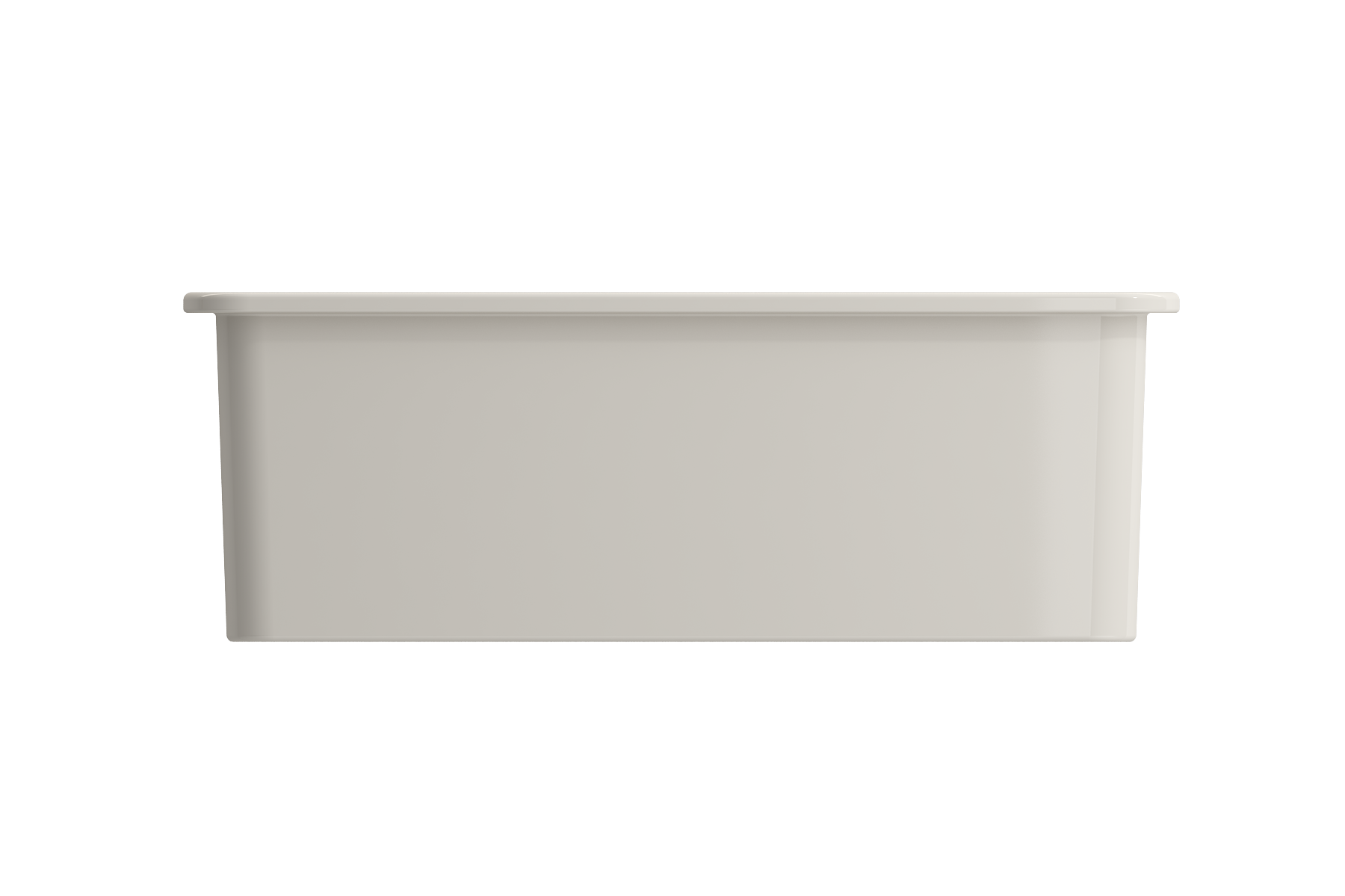 BOCCHI Sotto 27" Fireclay Dual Mount Single Bowl Kitchen Sink, Biscuit, 1360-014-0120