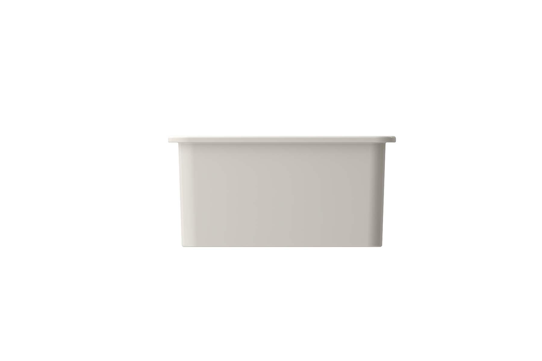 BOCCHI Sotto 27" Fireclay Dual Mount Single Bowl Kitchen Sink, Biscuit, 1360-014-0120