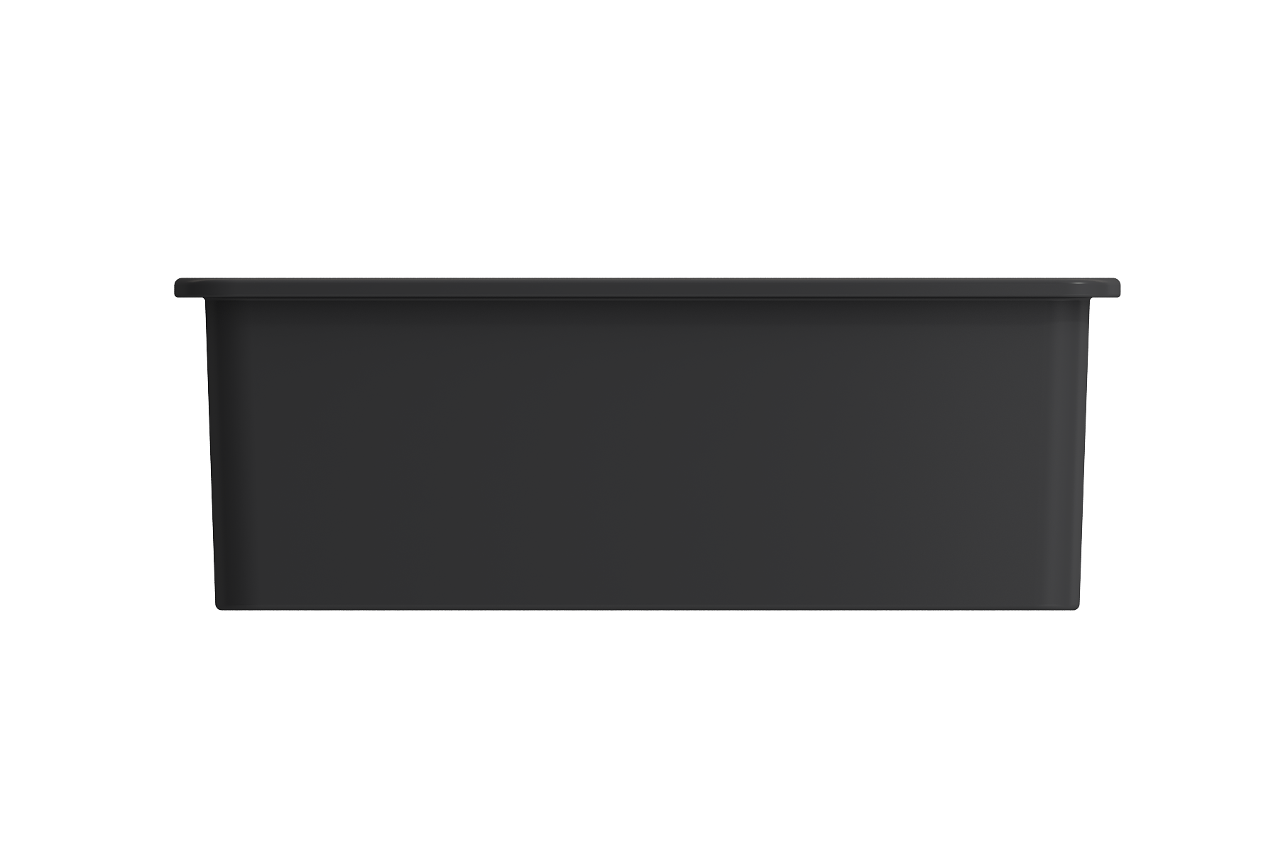 BOCCHI Sotto 27" Fireclay Dual Mount Single Bowl Kitchen Sink, Matte Dark Gray, 1360-020-0120