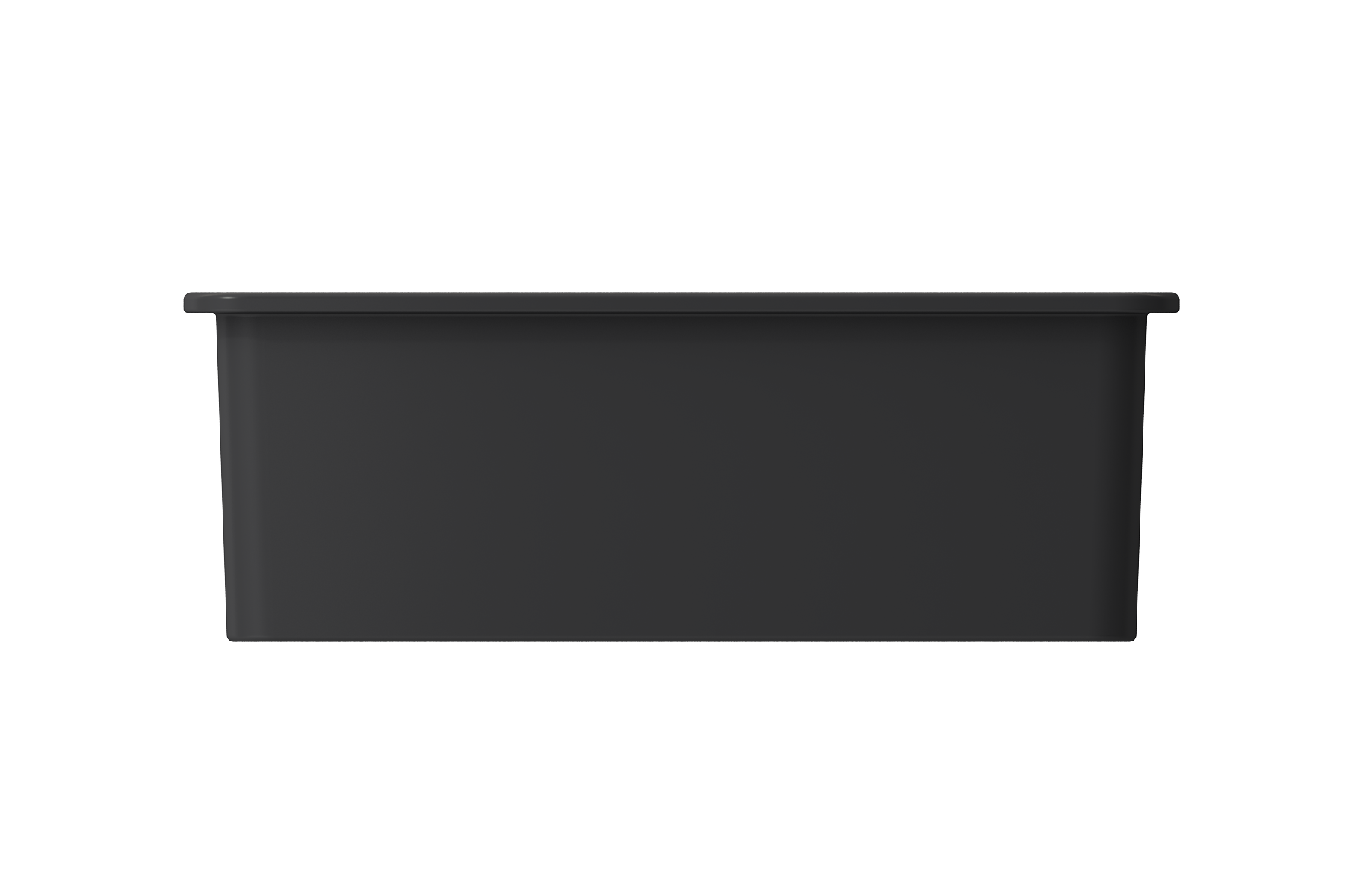 BOCCHI Sotto 27" Fireclay Dual Mount Single Bowl Kitchen Sink, Matte Dark Gray, 1360-020-0120