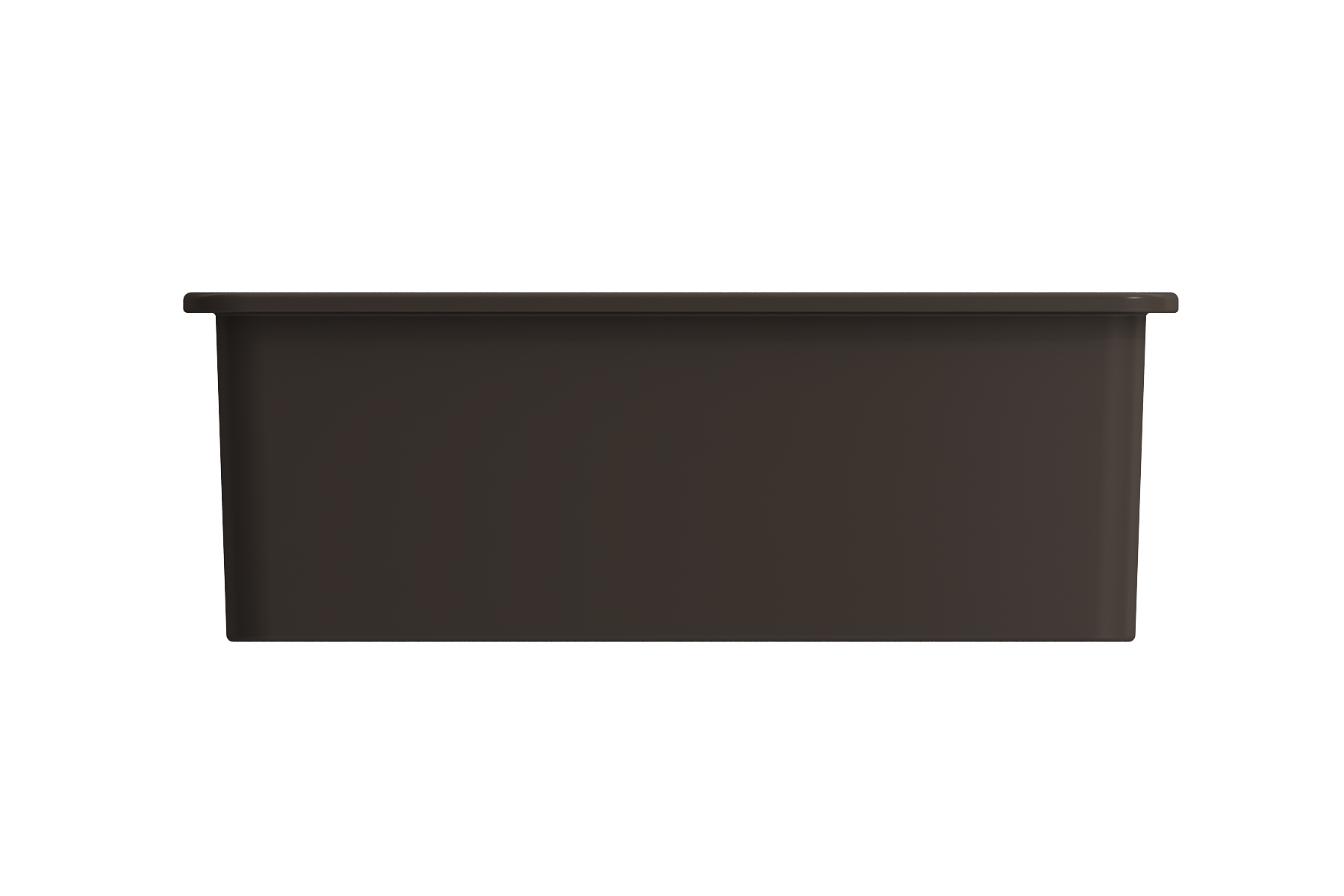 BOCCHI Sotto 27" Fireclay Dual Mount Single Bowl Kitchen Sink, Matte Brown, 1360-025-0120