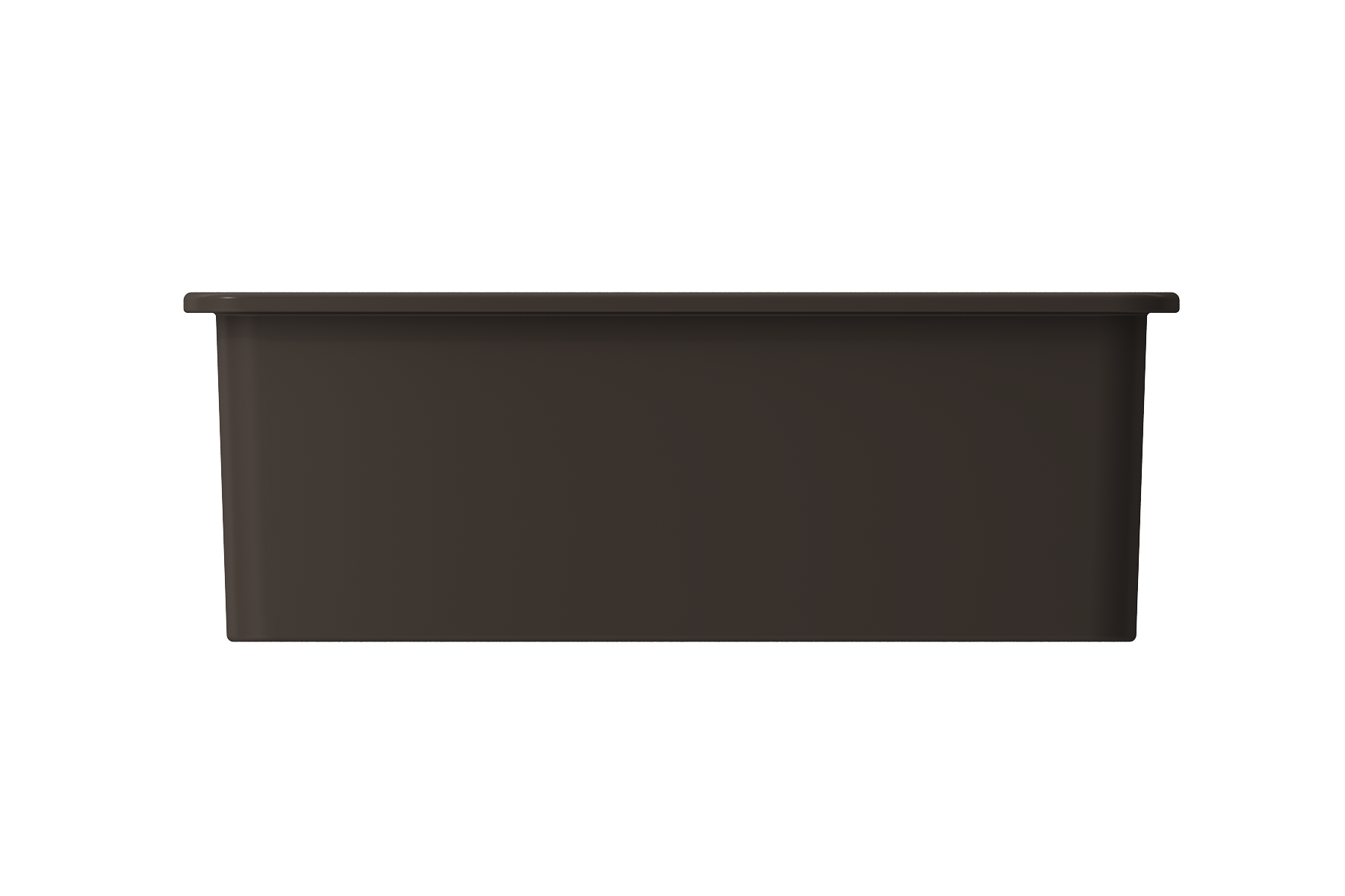BOCCHI Sotto 27" Fireclay Dual Mount Single Bowl Kitchen Sink, Matte Brown, 1360-025-0120