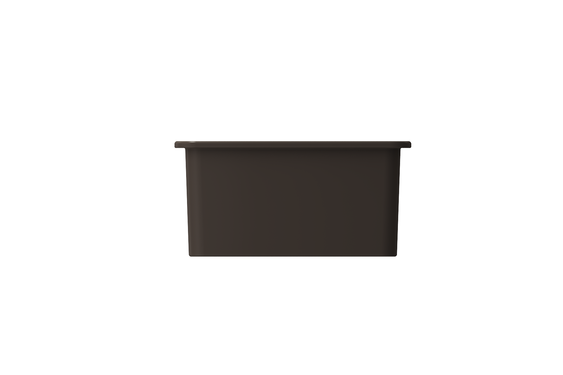 BOCCHI Sotto 27" Fireclay Dual Mount Single Bowl Kitchen Sink, Matte Brown, 1360-025-0120