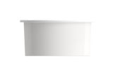 BOCCHI Sotto 18.5" Round Fireclay Undermount Single Bowl Bar Sink with Protective Bottom Grid and Strainer, White, 1361-001-0120