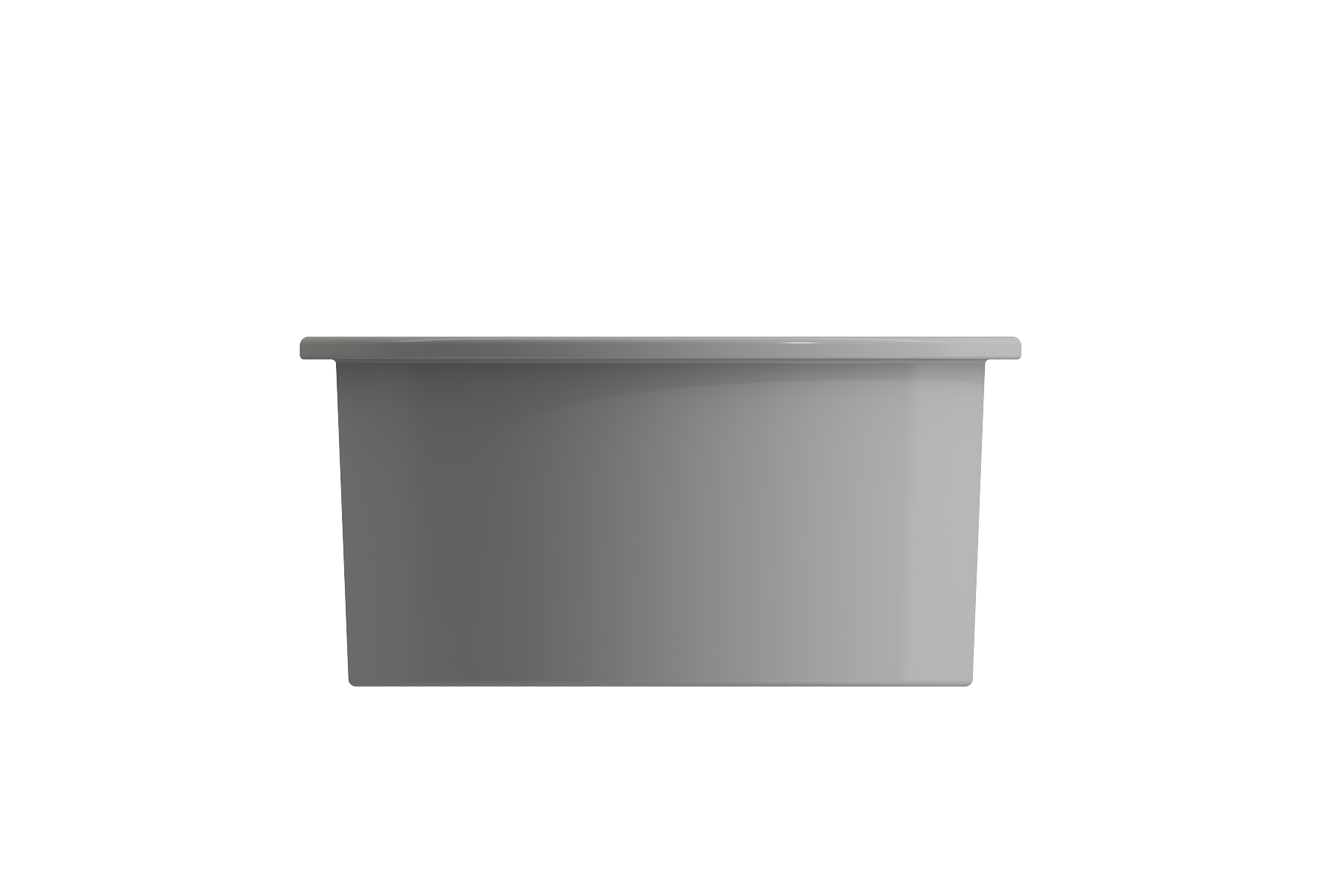 BOCCHI Sotto 18.5" Round Fireclay Undermount Single Bowl Bar Sink with Protective Bottom Grid and Strainer, Matte Gray, 1361-006-0120