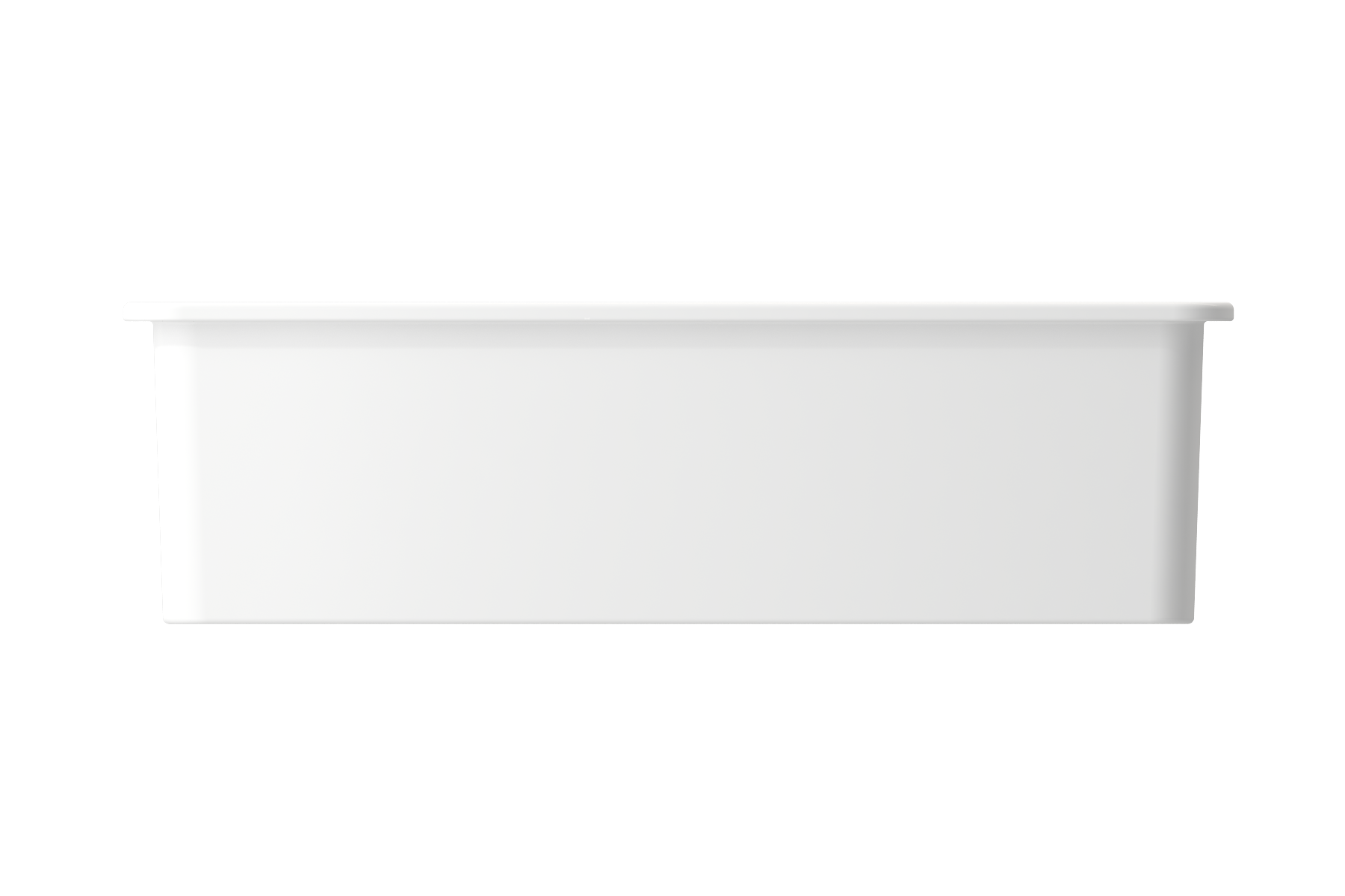 BOCCHI Sotto 32" Fireclay Undermount Single Bowl Kitchen Sink, Matte White, 1362-002-0120