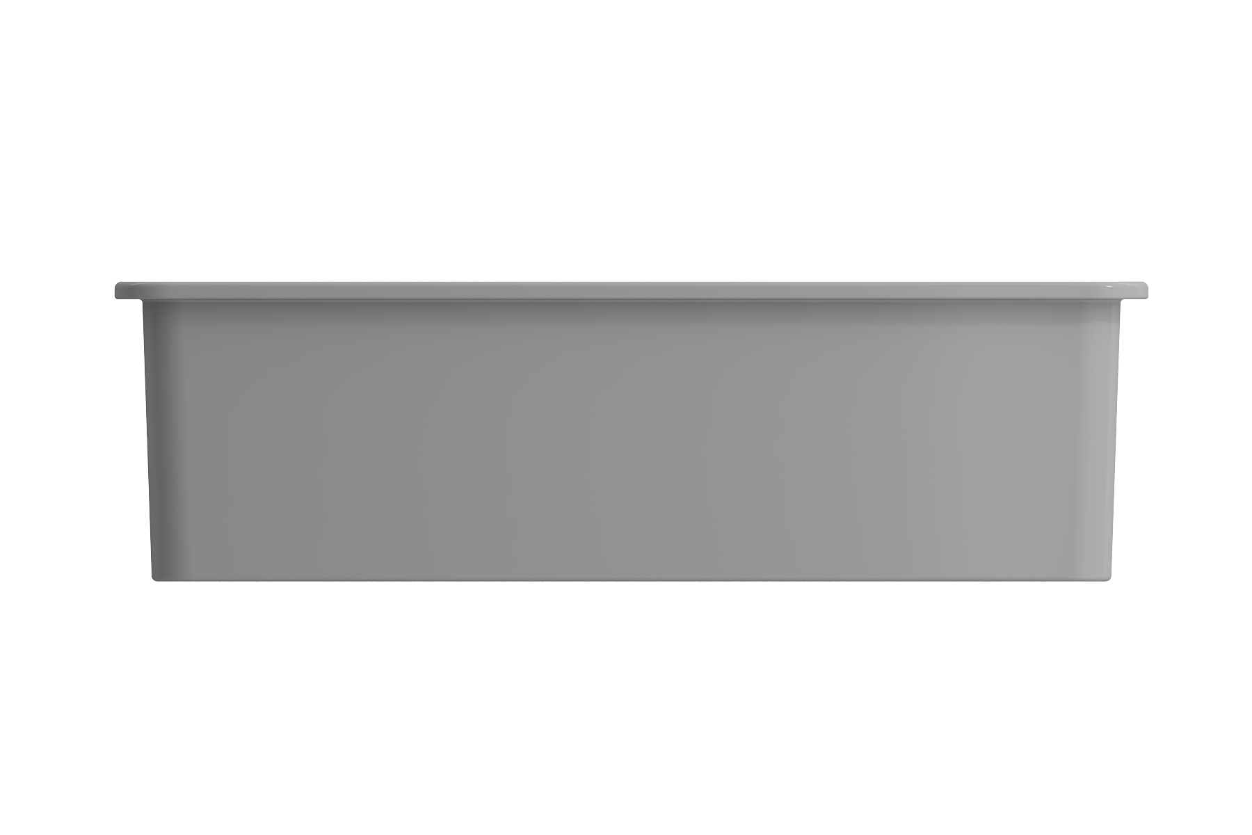 BOCCHI Sotto 32" Fireclay Undermount Single Bowl Kitchen Sink, Matte Gray, 1362-006-0120