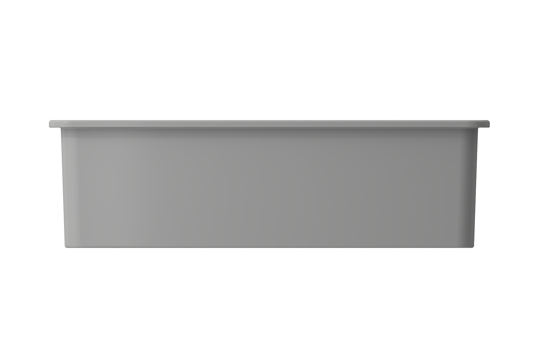BOCCHI Sotto 32" Fireclay Undermount Single Bowl Kitchen Sink, Matte Gray, 1362-006-0120