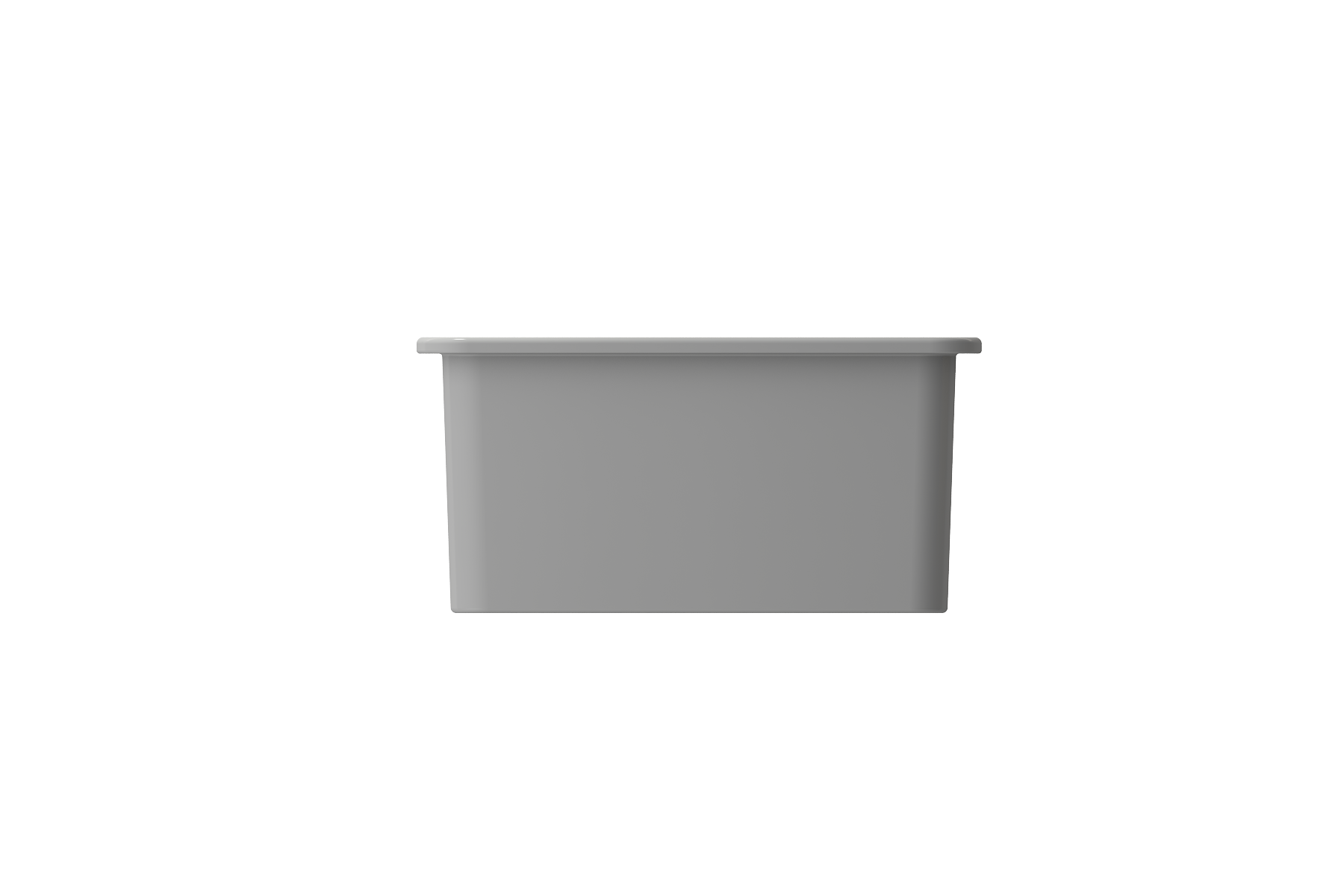 BOCCHI Sotto 32" Fireclay Undermount Single Bowl Kitchen Sink, Matte Gray, 1362-006-0120