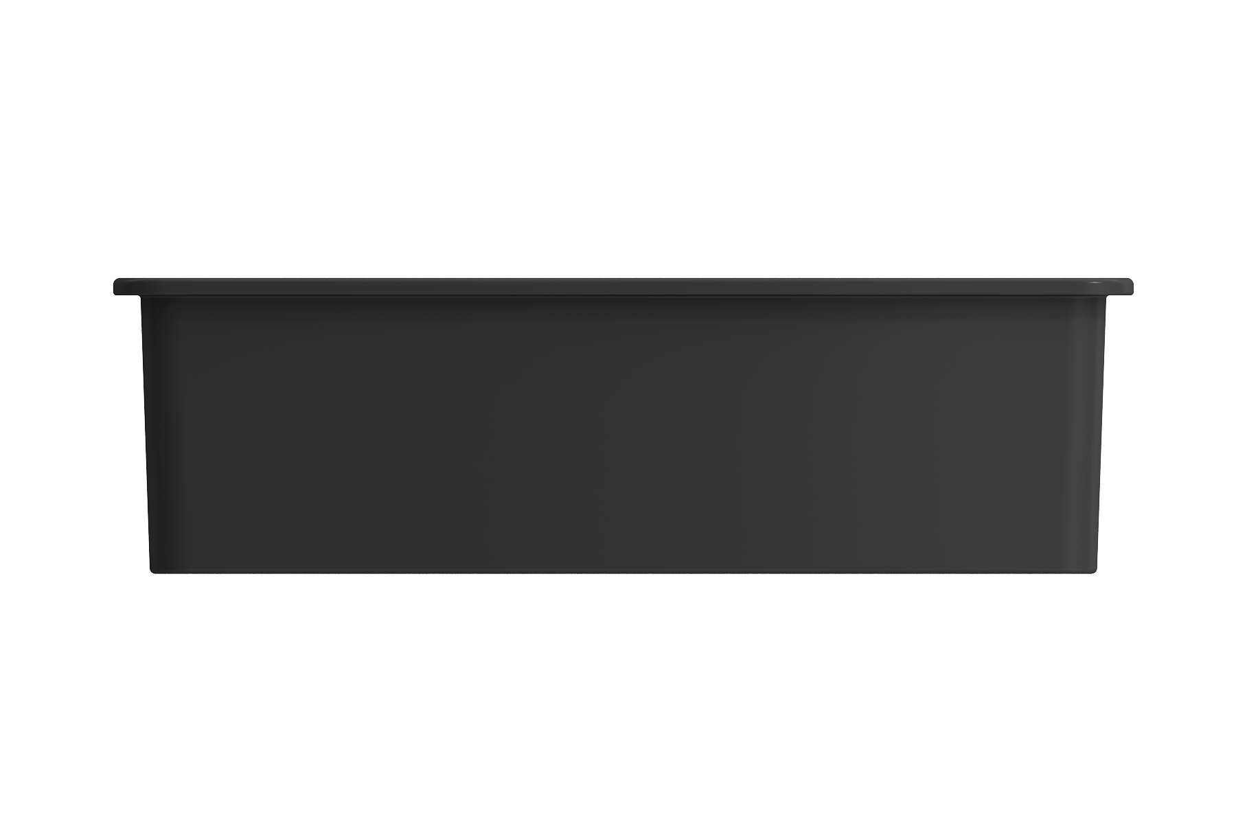 BOCCHI Sotto 32" Fireclay Undermount Single Bowl Kitchen Sink, Matte Dark Gray, 1362-020-0120