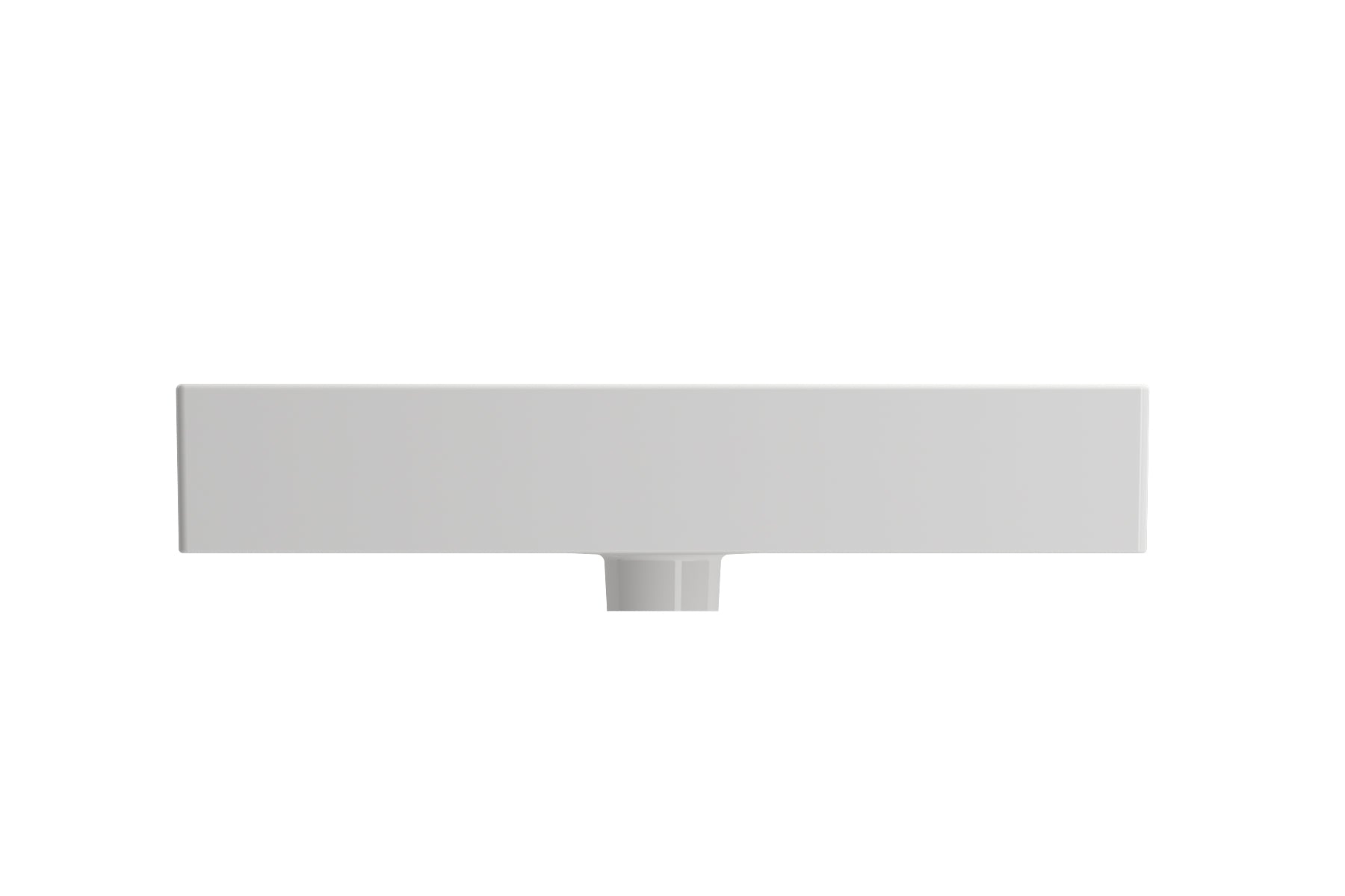 BOCCHI Milano 24" Rectangle Wallmount Fireclay Bathroom Sink, White, 3 Faucet Hole, 1376-001-0127