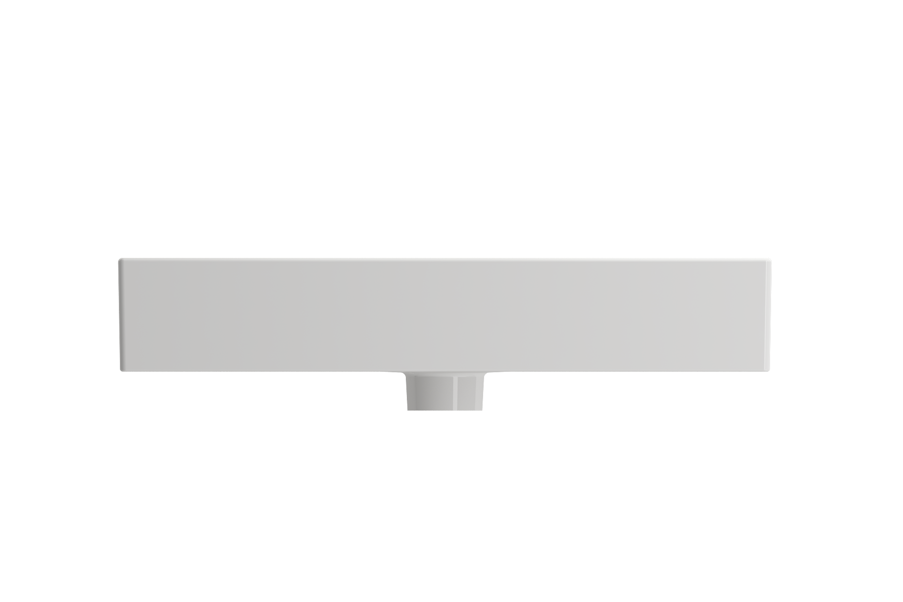 BOCCHI Milano 24" Rectangle Wallmount Fireclay Bathroom Sink, White, 3 Faucet Hole, 1376-001-0127