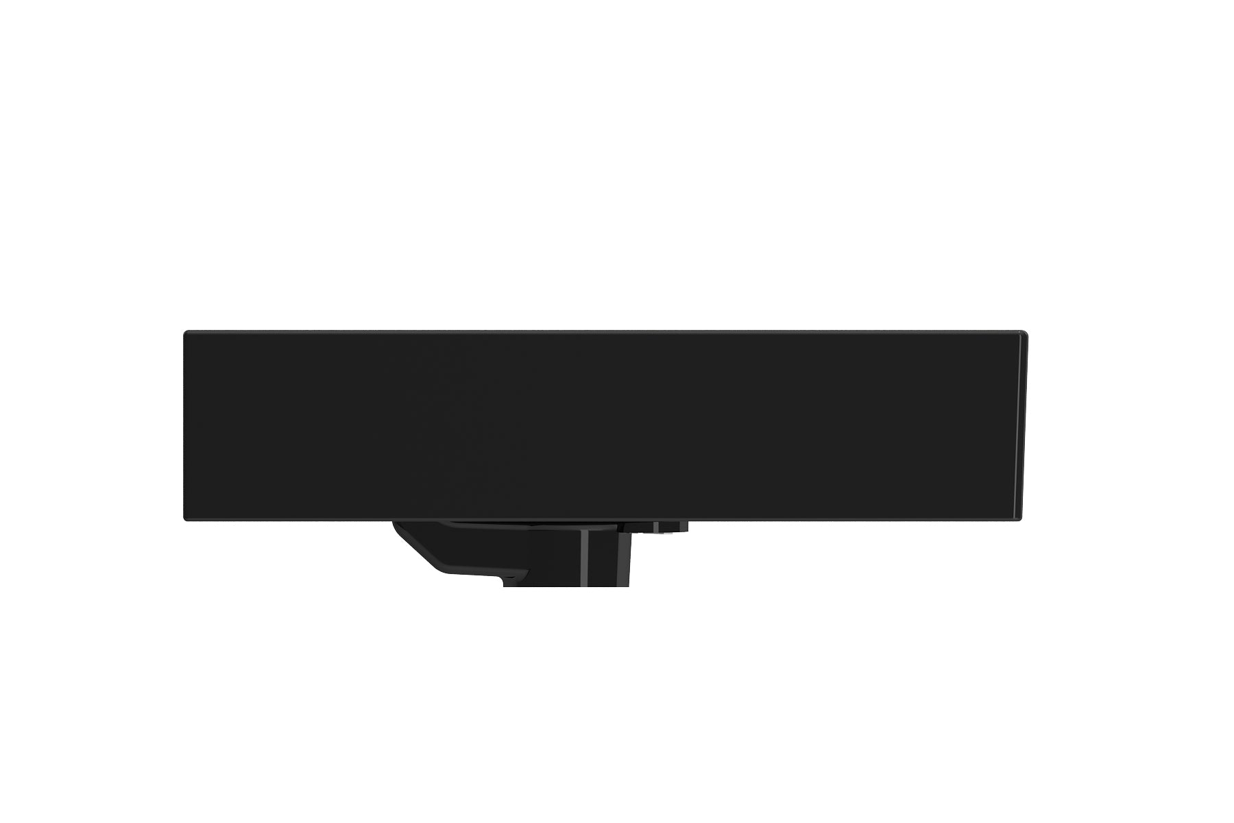 BOCCHI Milano 24" Rectangle Wallmount Fireclay Bathroom Sink, Black, 3 Faucet Hole, 1376-005-0127