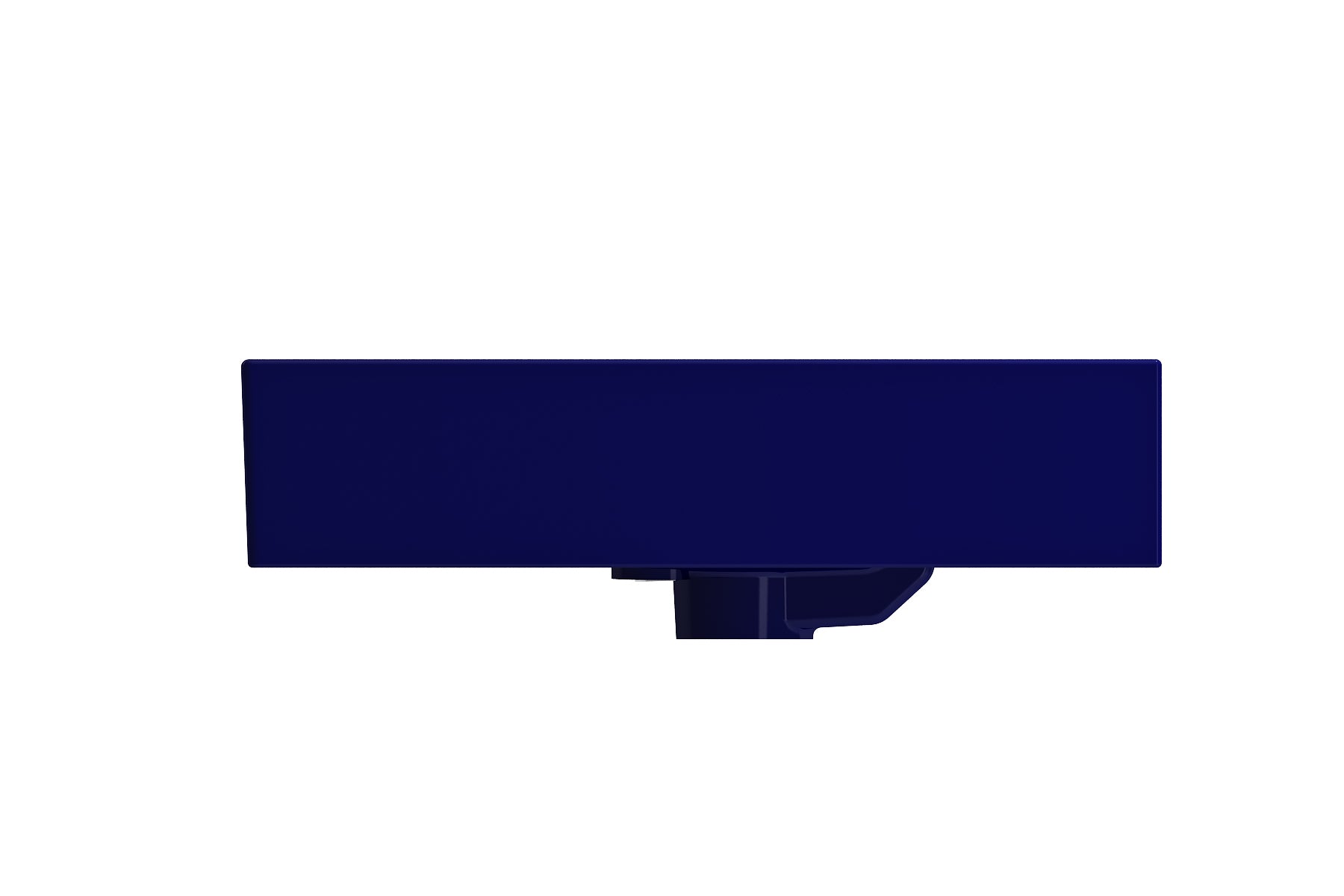 BOCCHI Milano 24" Rectangle Wallmount Fireclay Bathroom Sink, Sapphire Blue, 3 Faucet Hole, 1376-010-0127