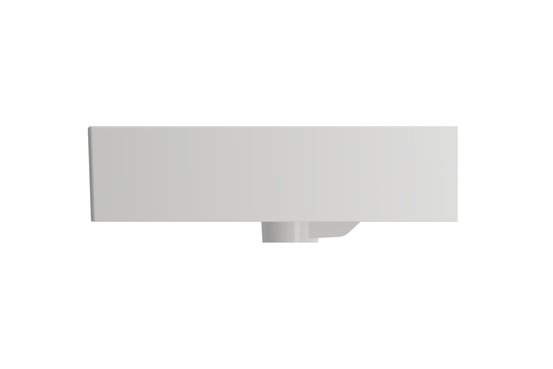 BOCCHI Milano 32" Rectangle Wallmount Fireclay Bathroom Sink, White, Single Faucet Hole, 1377-001-0126