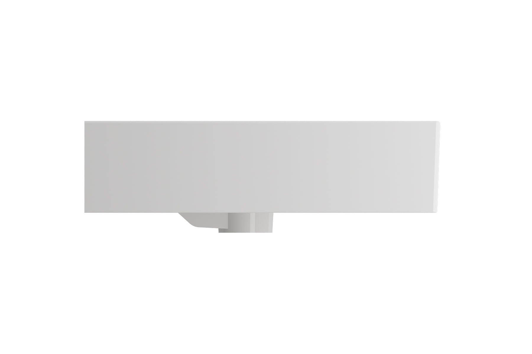 BOCCHI Milano 32" Rectangle Wallmount Fireclay Bathroom Sink, White, 3 Faucet Hole, 1377-001-0127