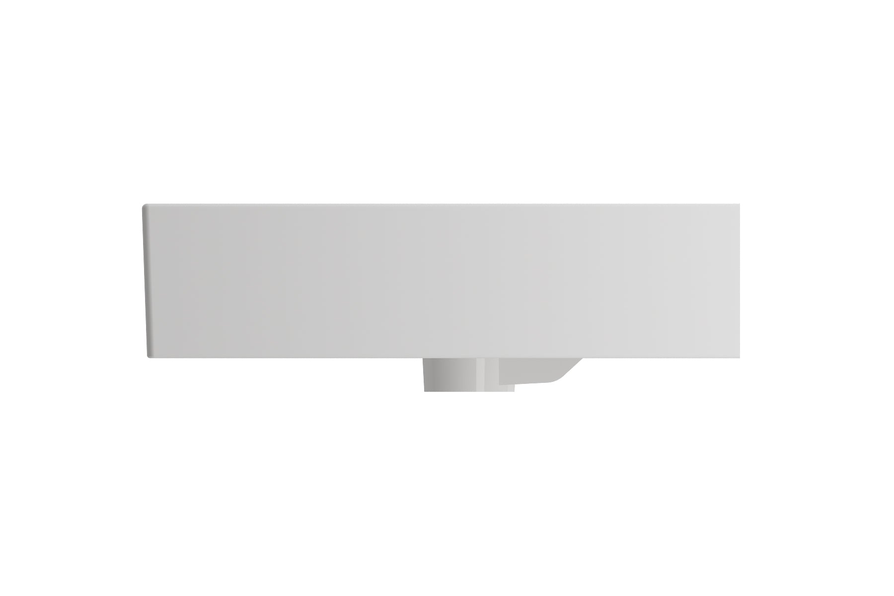 BOCCHI Milano 32" Rectangle Wallmount Fireclay Bathroom Sink, White, 3 Faucet Hole, 1377-001-0127
