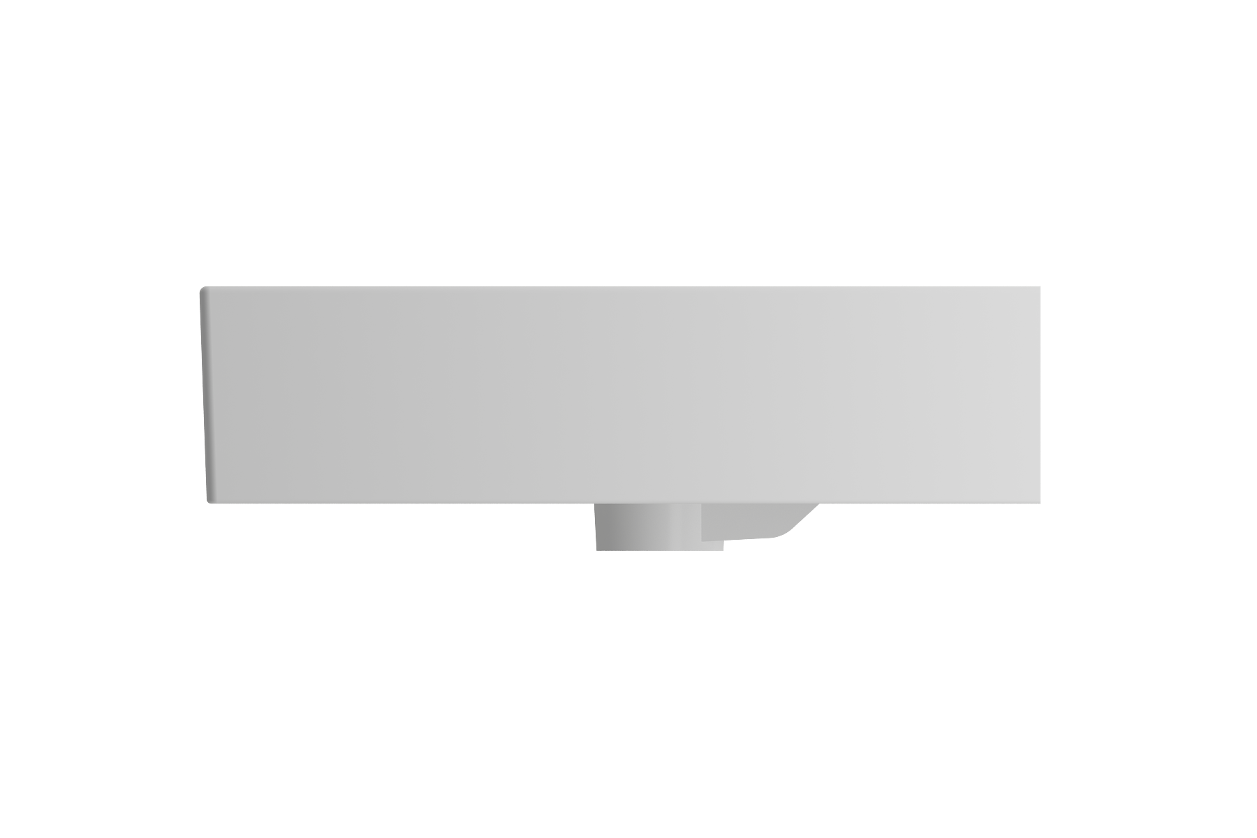 BOCCHI Milano 32" Rectangle Wallmount Fireclay Bathroom Sink, Matte White, 3 Faucet Hole, 1377-002-0127