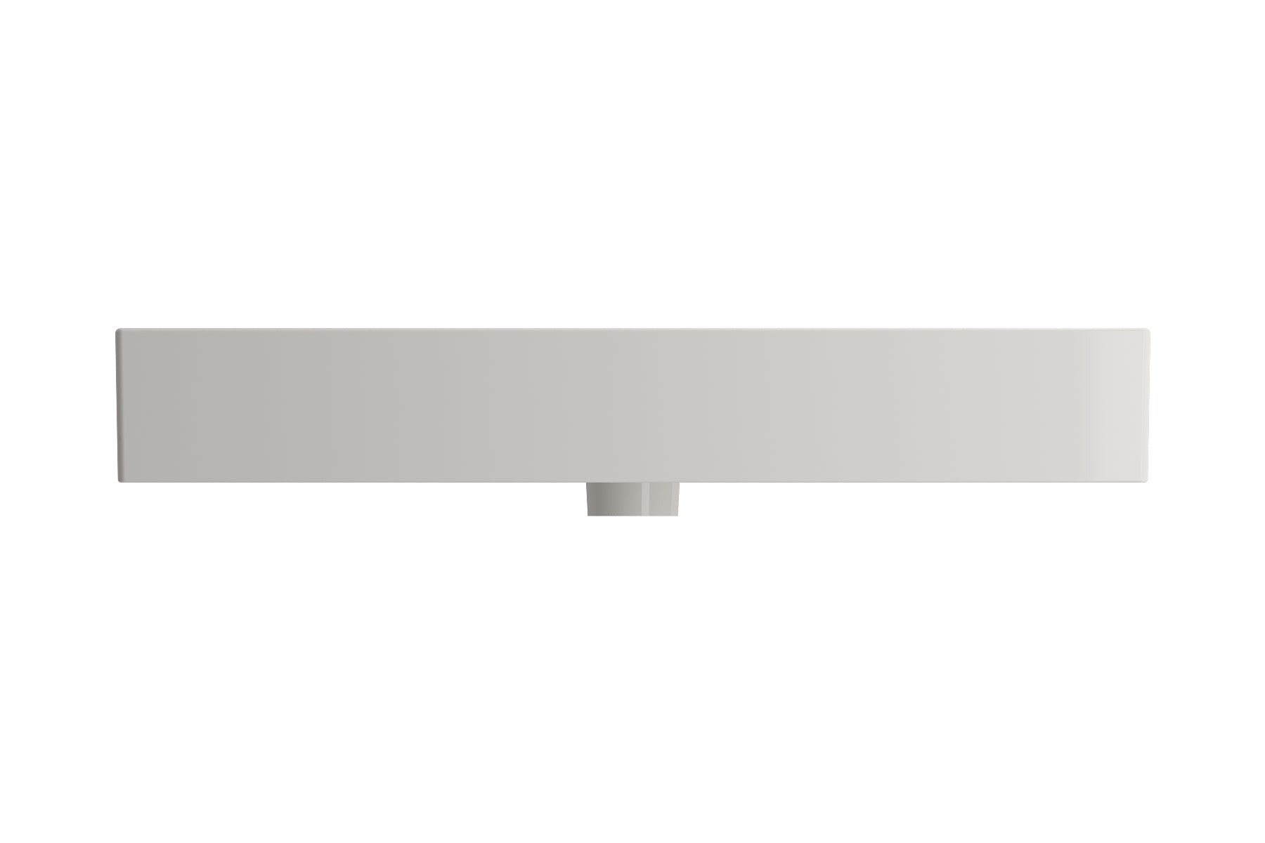 BOCCHI Milano 32" Rectangle Wallmount Fireclay Bathroom Sink, Biscuit, 3 Faucet Hole, 1377-014-0127