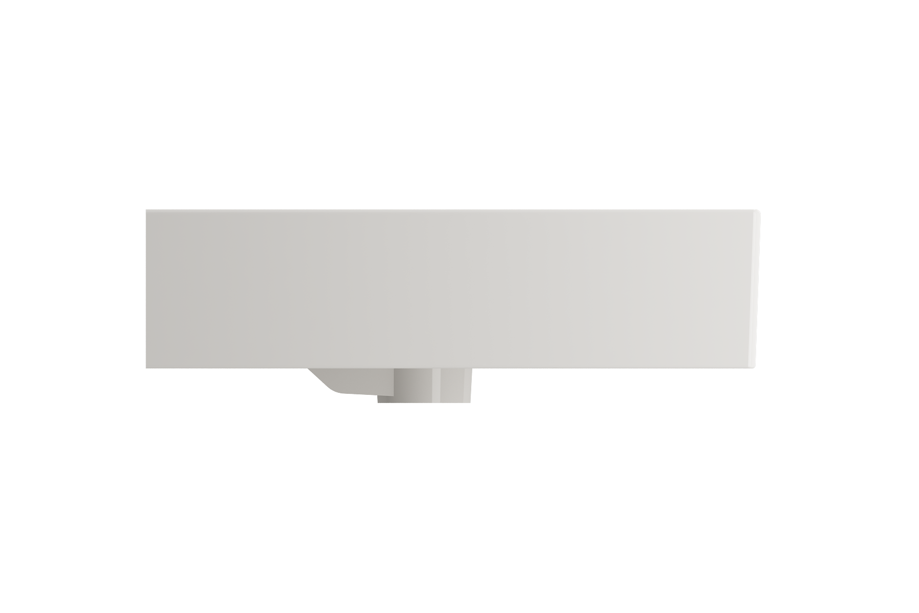 BOCCHI Milano 32" Rectangle Wallmount Fireclay Bathroom Sink, Biscuit, 3 Faucet Hole, 1377-014-0127
