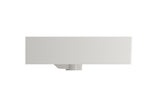 BOCCHI Milano 32" Rectangle Wallmount Fireclay Bathroom Sink, Biscuit, 3 Faucet Hole, 1377-014-0127
