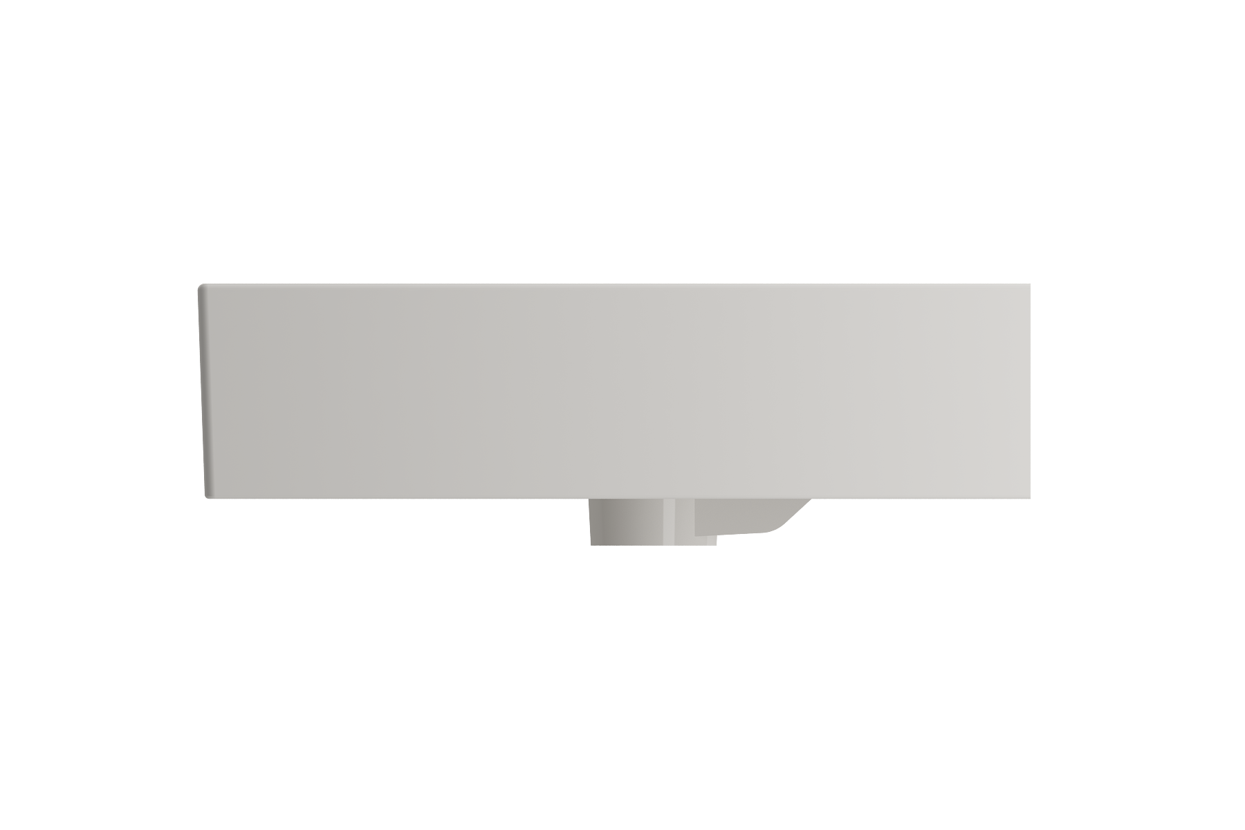 BOCCHI Milano 32" Rectangle Wallmount Fireclay Bathroom Sink, Biscuit, 3 Faucet Hole, 1377-014-0127