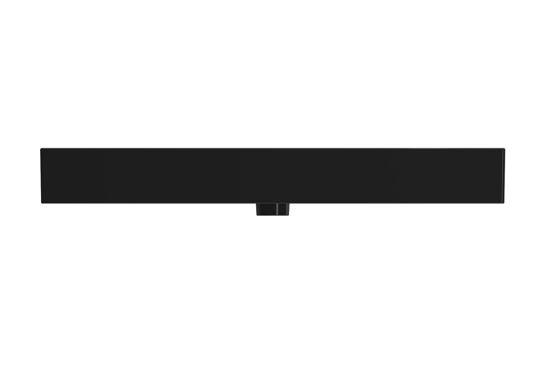 BOCCHI Milano 40" Rectangle Wallmount Fireclay Bathroom Sink, Black, 3 Faucet Hole, 1378-005-0127