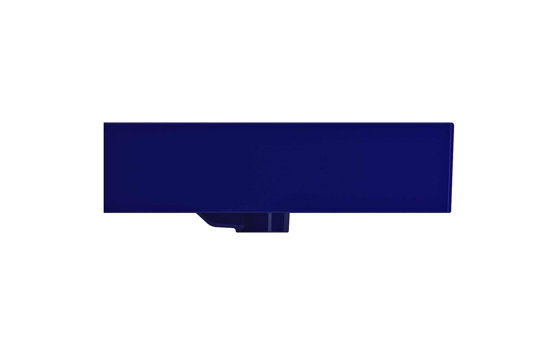 BOCCHI Milano 40" Rectangle Wallmount Fireclay Bathroom Sink, Sapphire Blue, 3 Faucet Hole, 1378-010-0127