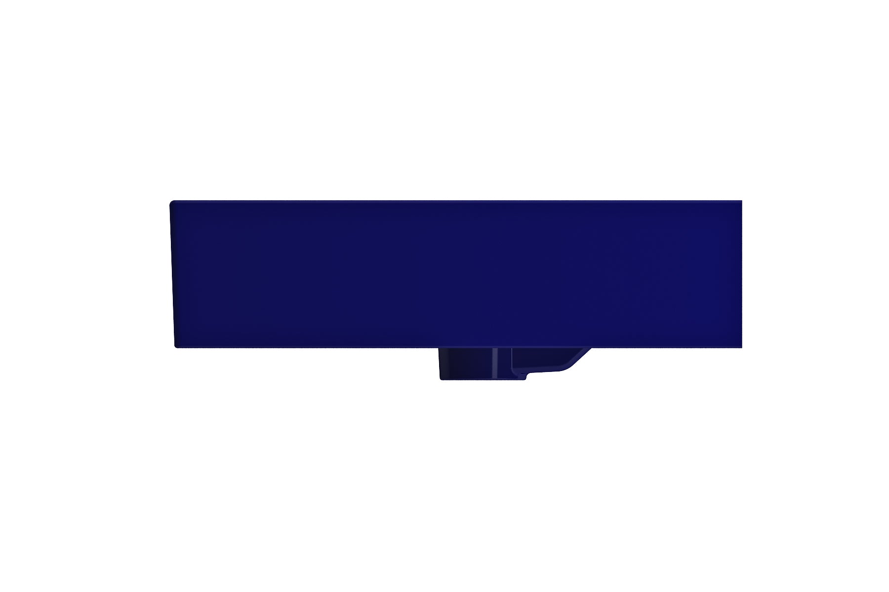 BOCCHI Milano 40" Rectangle Wallmount Fireclay Bathroom Sink, Sapphire Blue, 3 Faucet Hole, 1378-010-0127