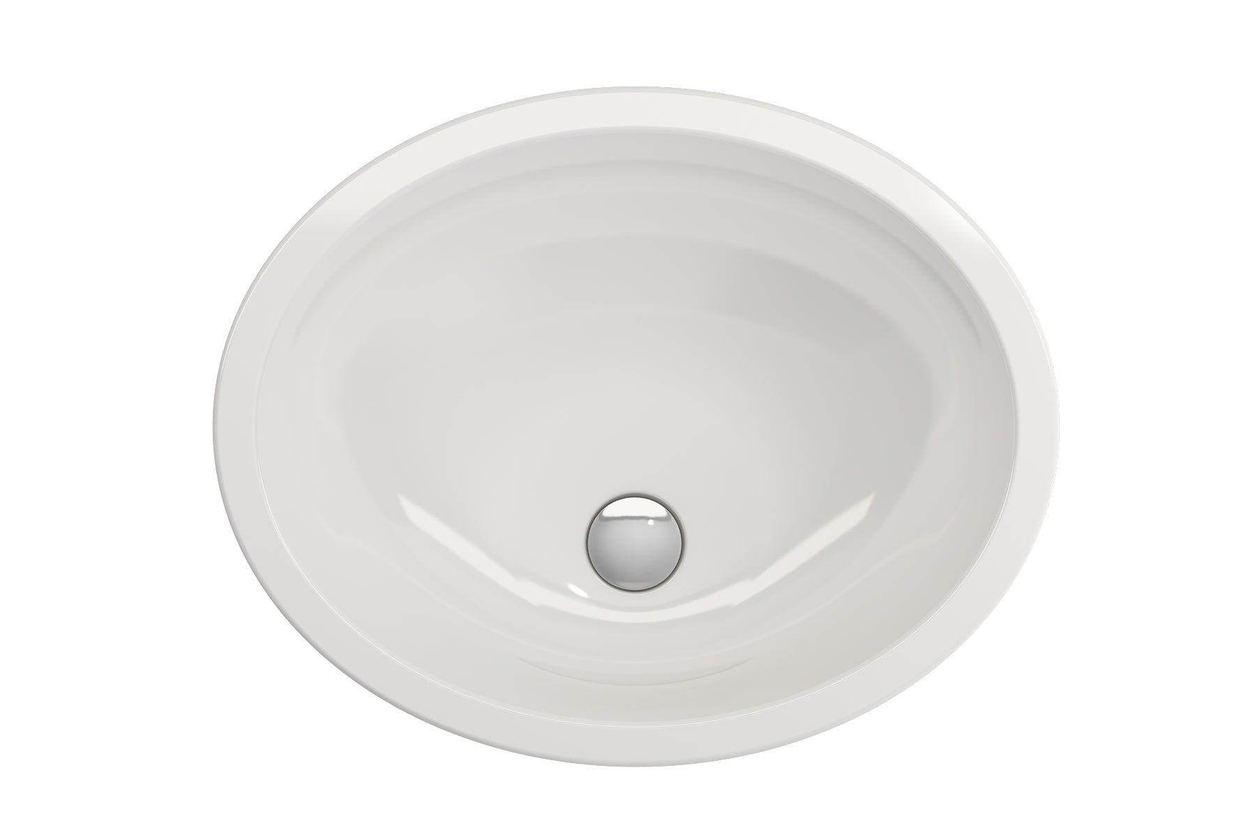 BOCCHI Parma 22" Oval Undermount Fireclay Bathroom Sink, White, 1384-001-0125