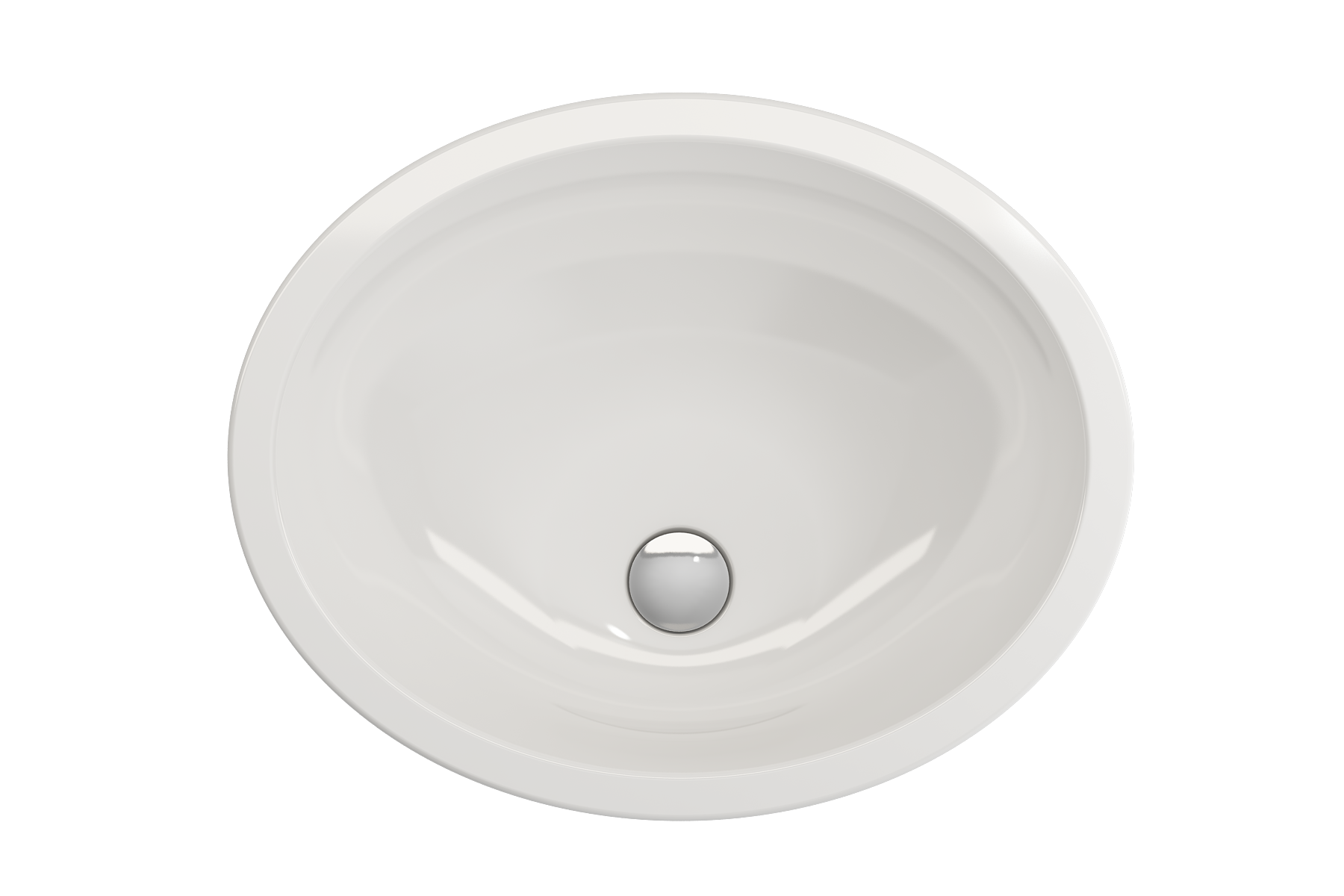 BOCCHI Parma 22" Oval Undermount Fireclay Bathroom Sink, White, 1384-001-0125
