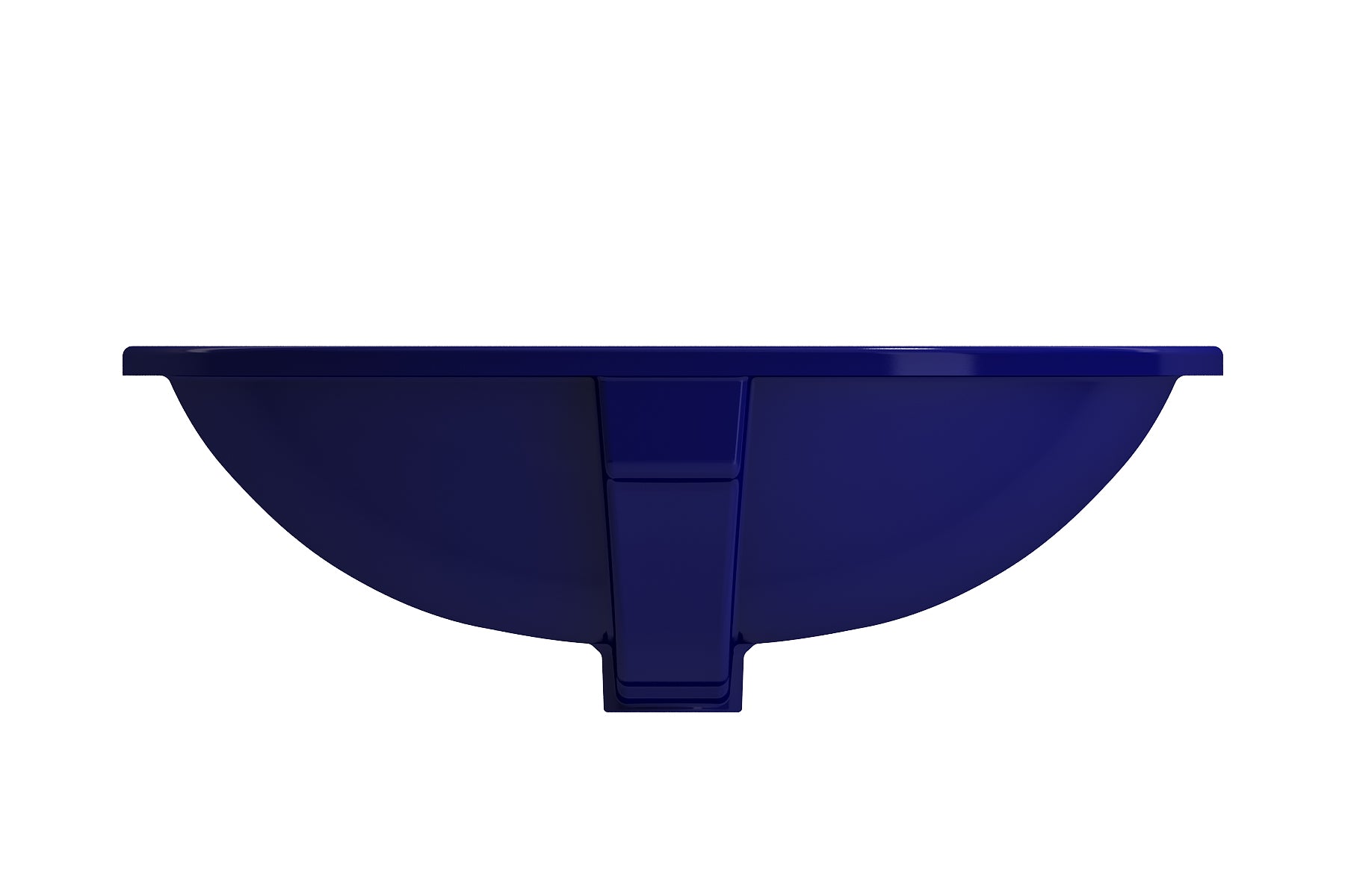 BOCCHI Parma 22" Oval Undermount Fireclay Bathroom Sink, Sapphire Blue, 1384-010-0125