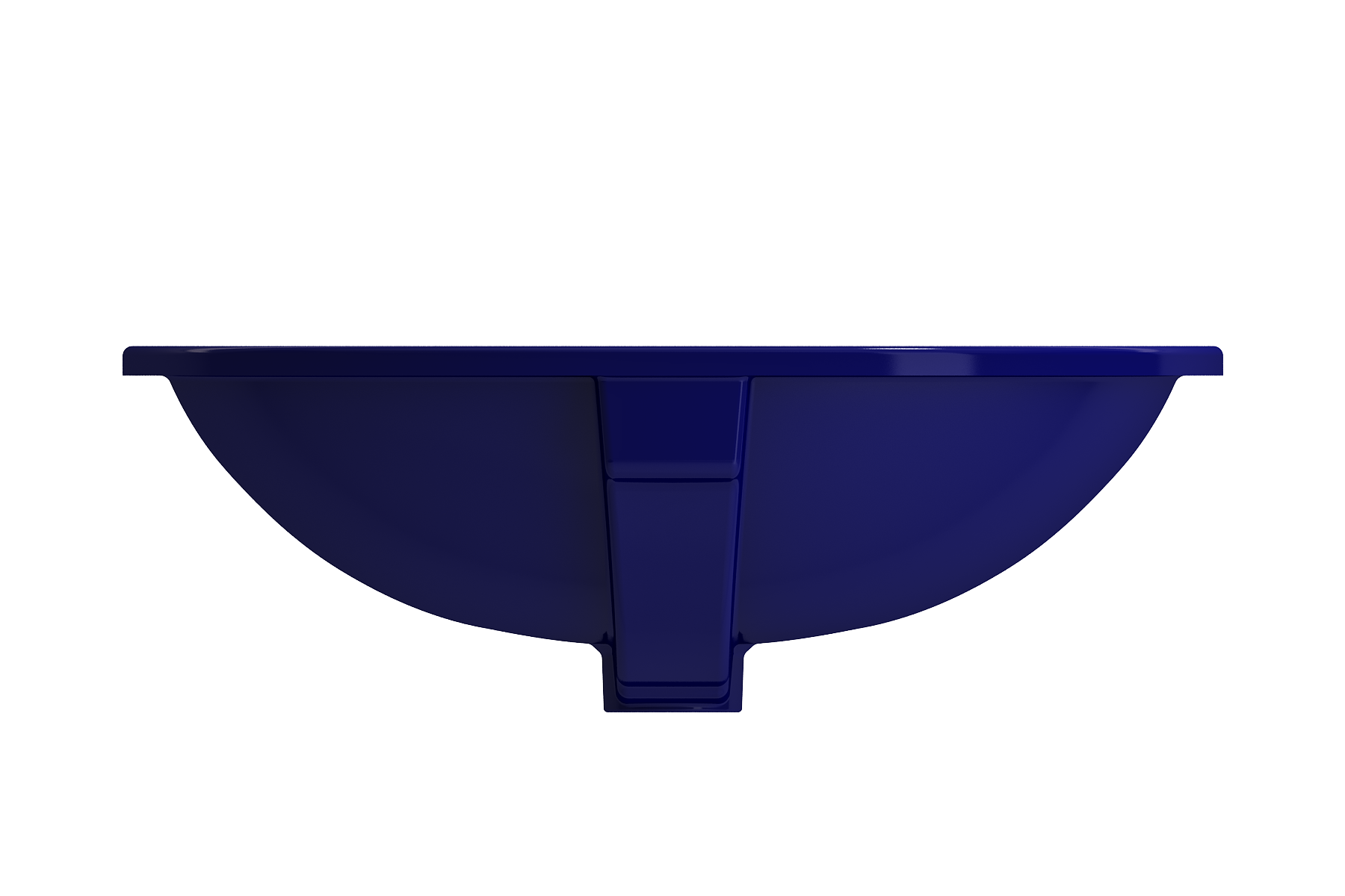 BOCCHI Parma 22" Oval Undermount Fireclay Bathroom Sink, Sapphire Blue, 1384-010-0125