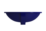 BOCCHI Parma 22" Oval Undermount Fireclay Bathroom Sink, Sapphire Blue, 1384-010-0125