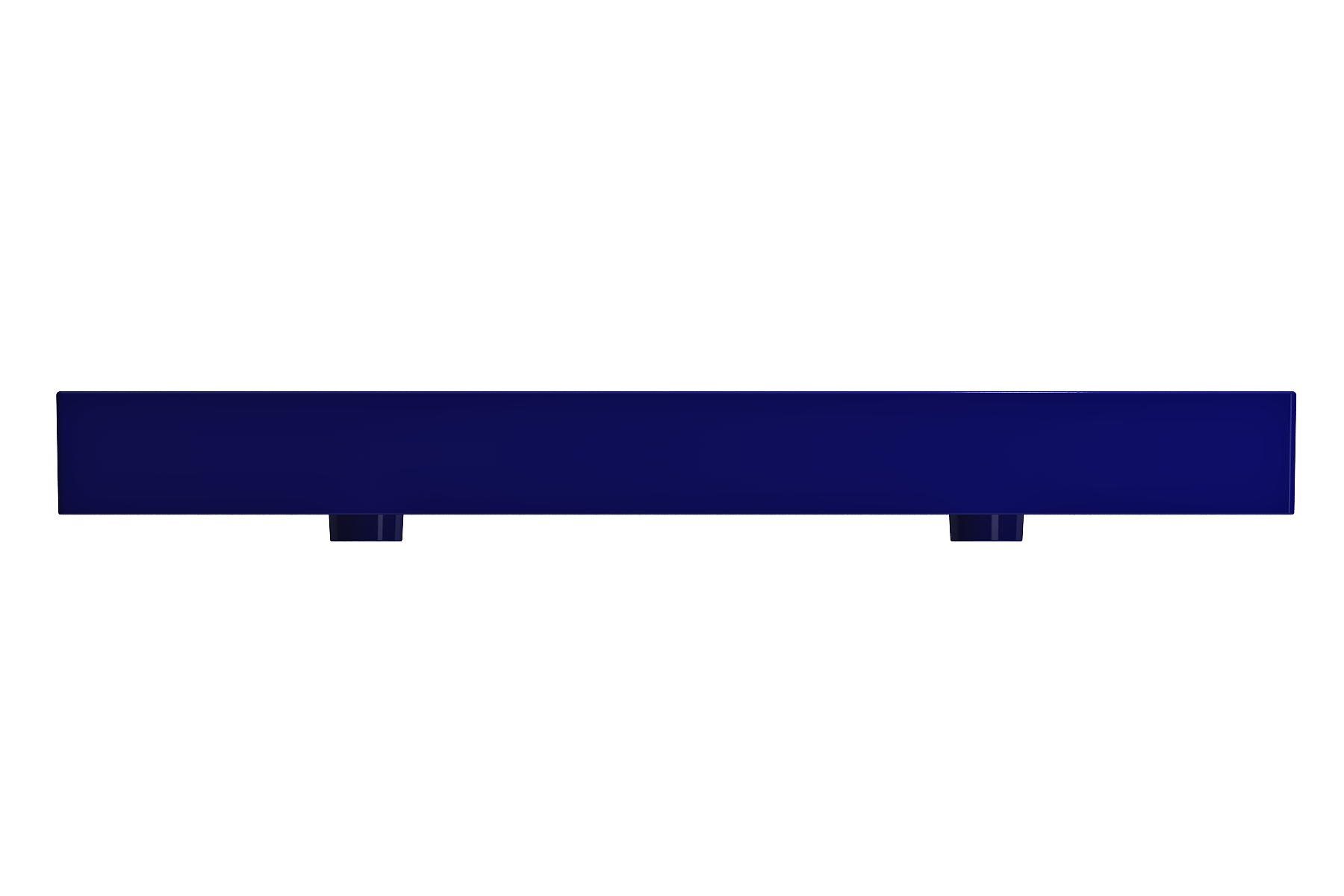 BOCCHI Milano 48" Rectangle Wallmount Fireclay Bathroom Sink, Double Basin, Sapphire Blue, Single Faucet Hole, 1393-010-0132
