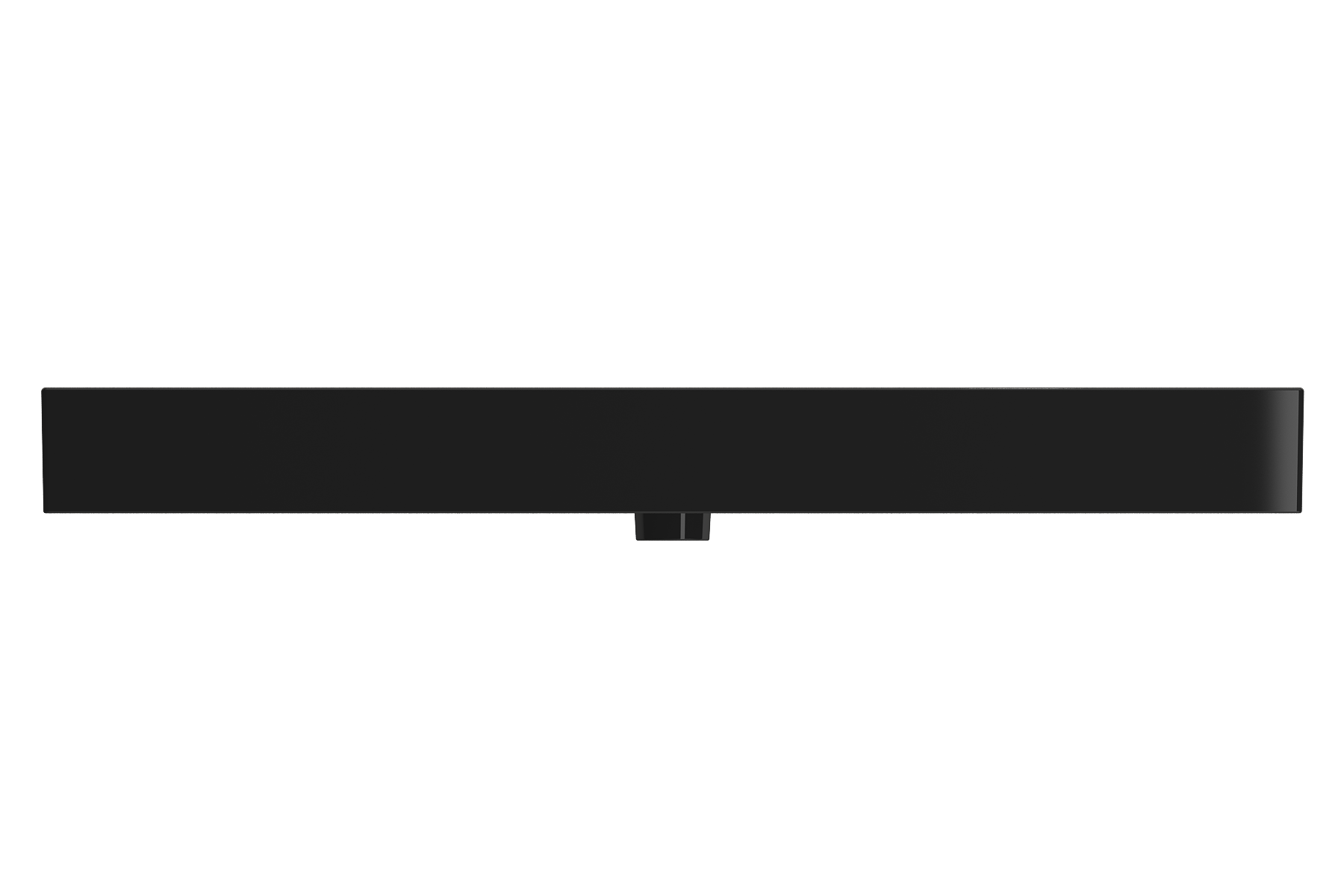 BOCCHI Milano 48" Rectangle Wallmount Fireclay Bathroom Sink, Black, 3 Faucet Hole, 1394-005-0127